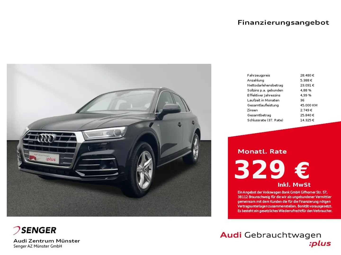 Audi Q5 50 TFSI e quattro S tronic MMI Xenon AHK Schwarz - 1