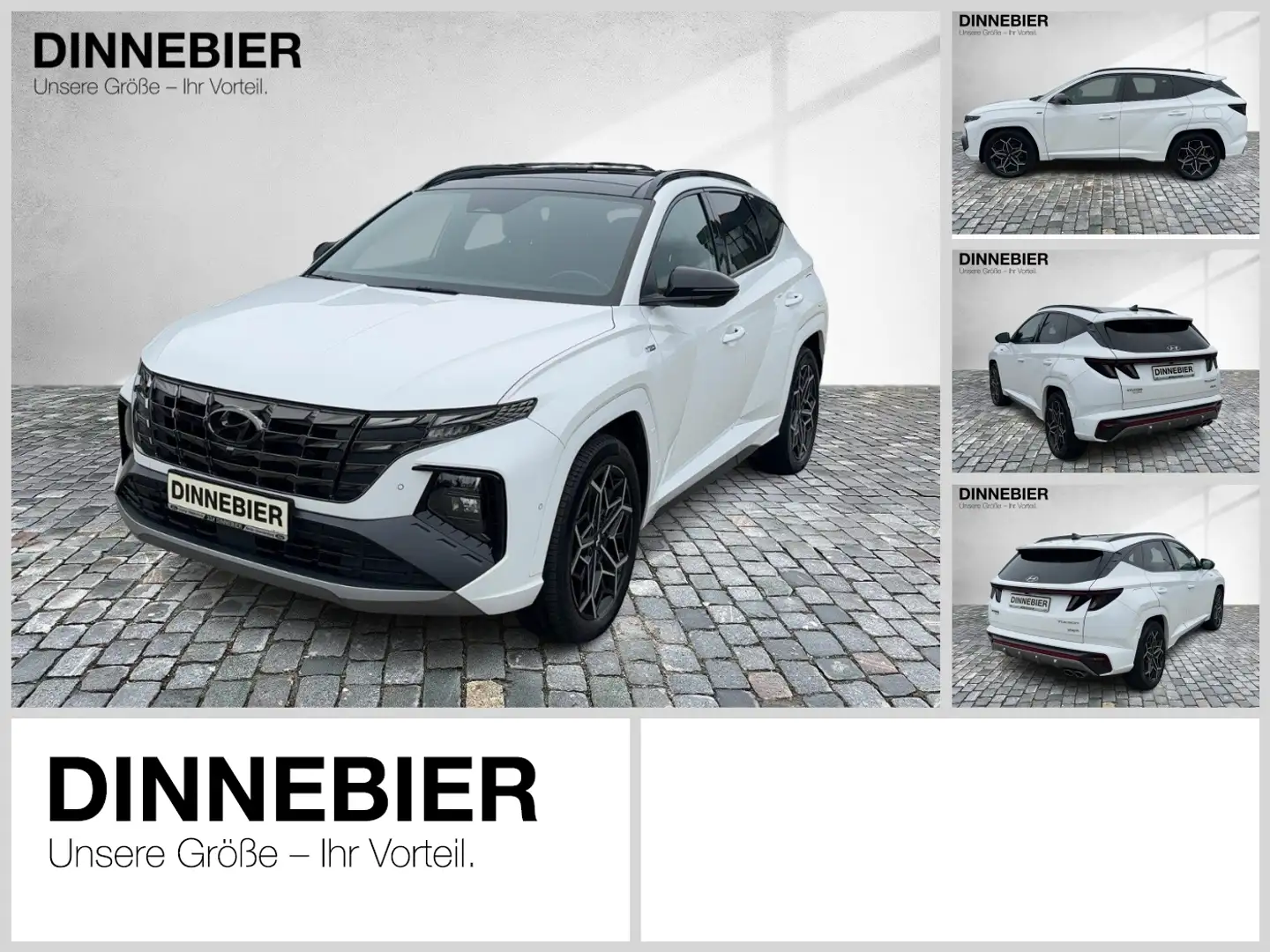 Hyundai TUCSON 1.6 PHEV N-Line 4WD LED+360°+Glasdach Blanc - 1