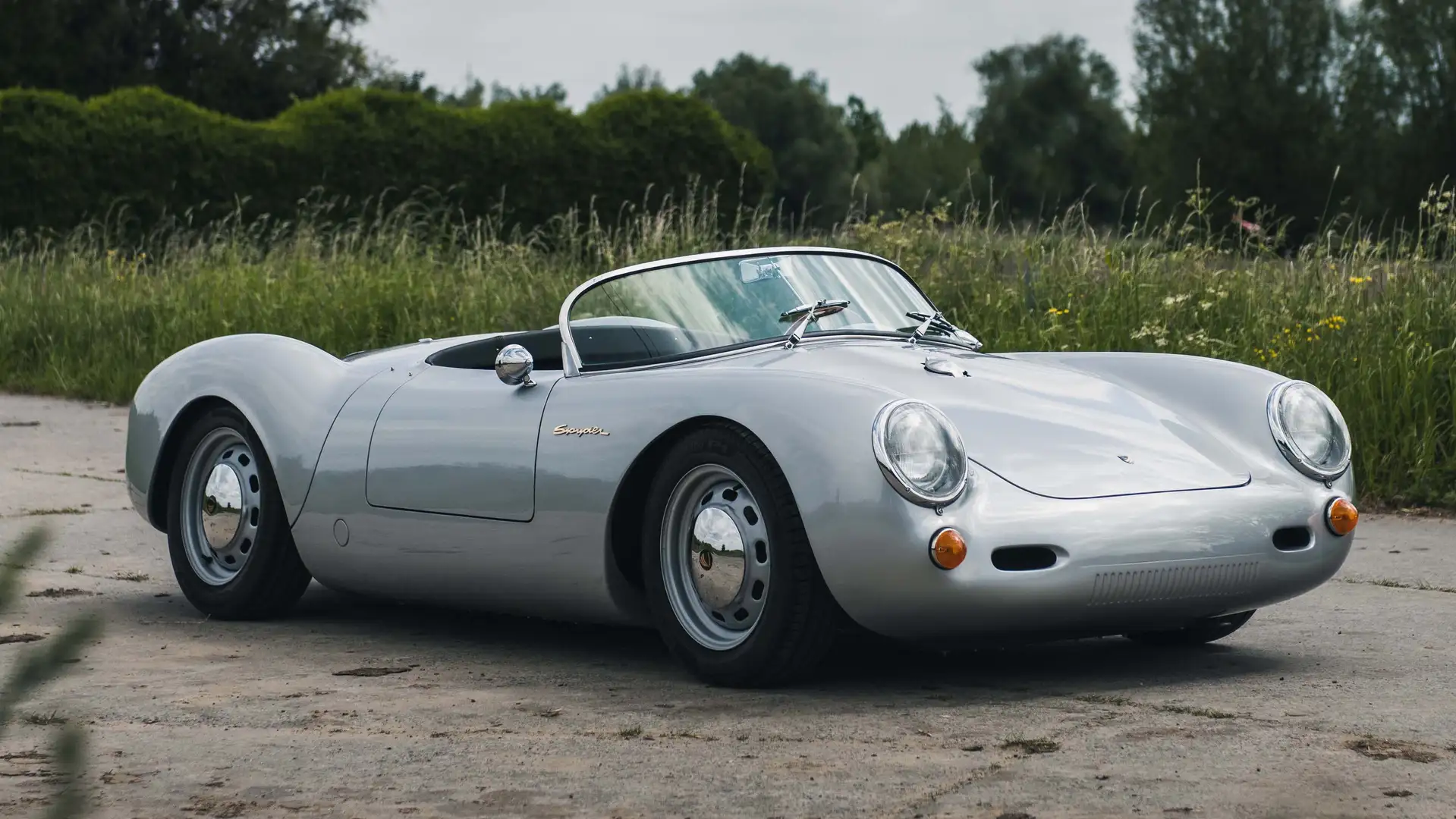 Porsche 550 Chamonix Spyder Zilver - 1