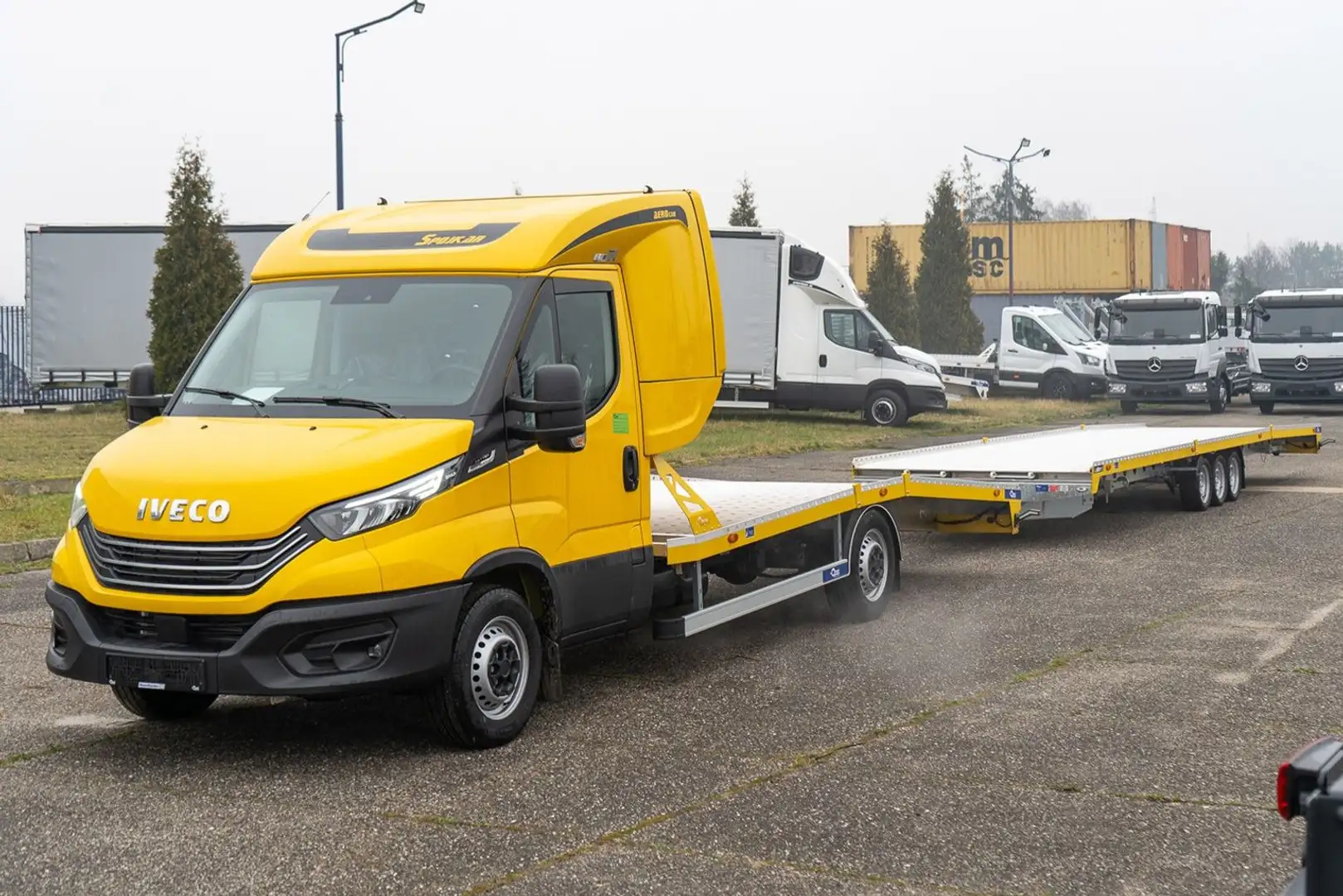 Iveco 35S HA8/P Autotransporter  mit Anhänger SOFORT Gris - 1