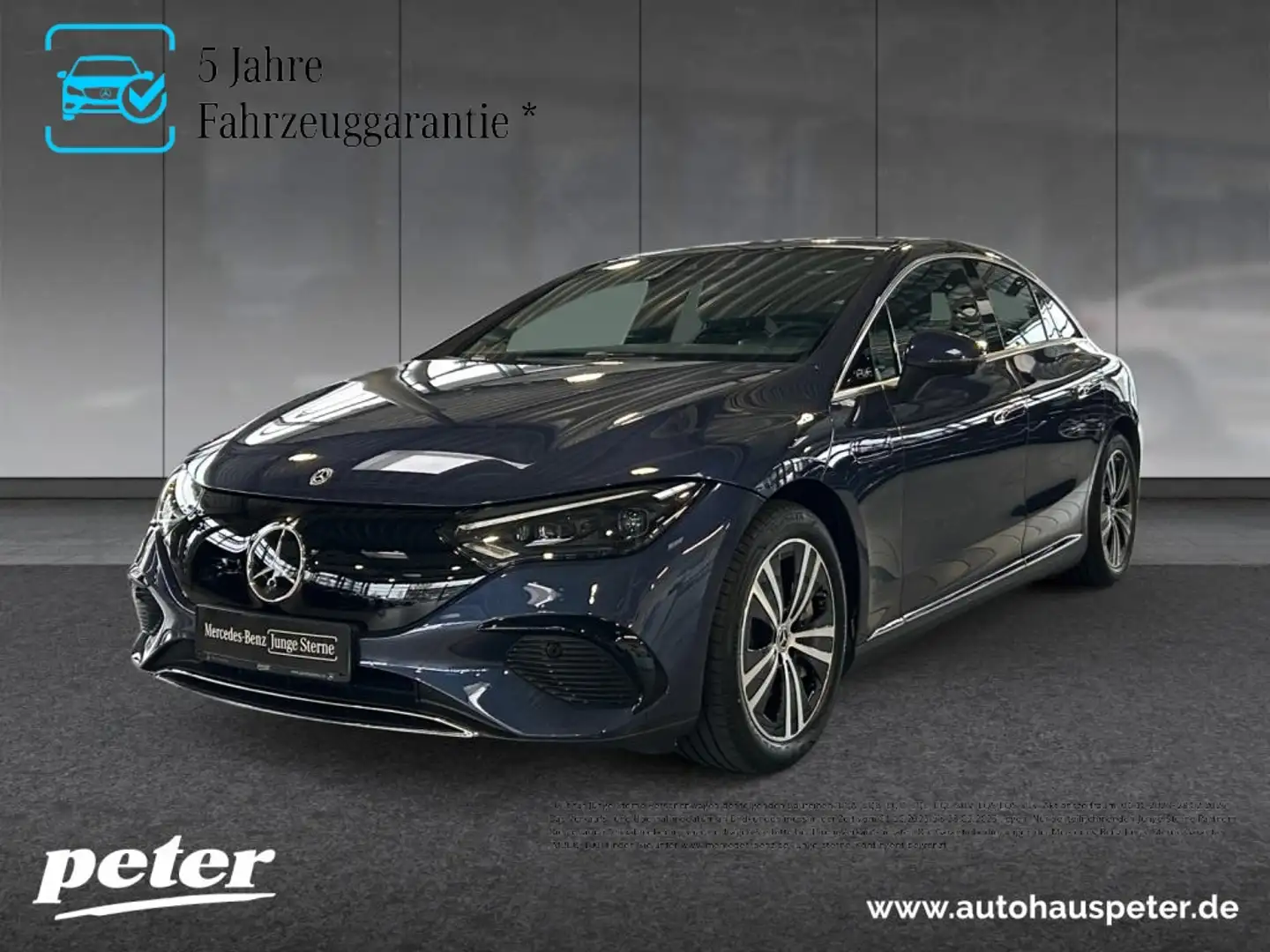 Mercedes-Benz EQE 300 Electric Art/Digital/Panorama-SD/360°K/ Modrá - 1