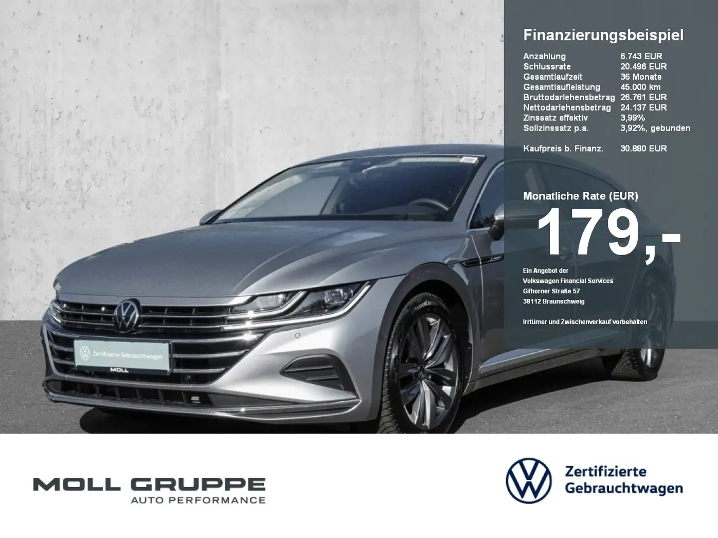 Volkswagen Arteon Shooting Brake 2.0 TDI DSG Elegance ACC Plateado - 1