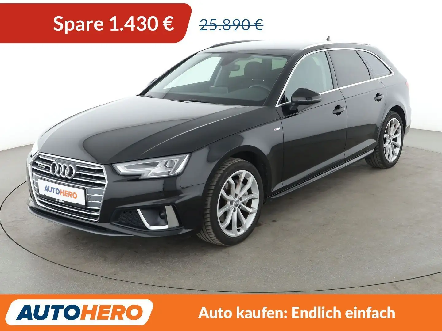 Audi A4 40 TDI quattro Sport Aut.*SLINE*NAVI*ACC*LED*CAM* Schwarz - 1