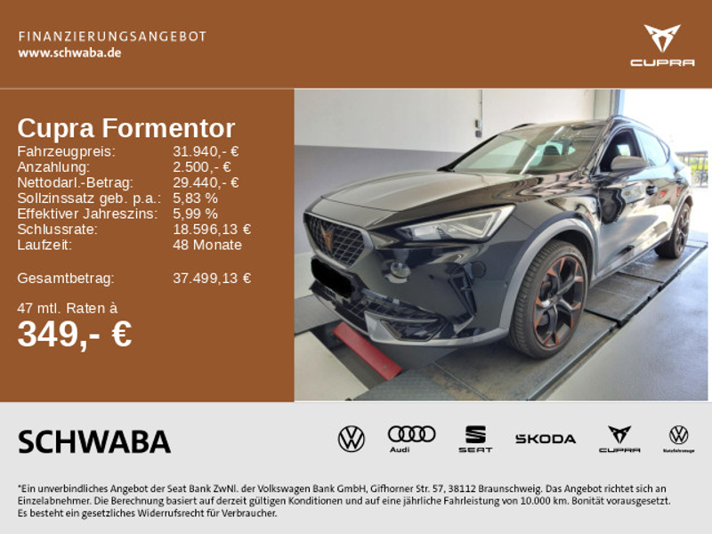 CUPRA Formentor VZ 2.0 TSI 4Drive DSG *AHKVorber*Sport — photo 2