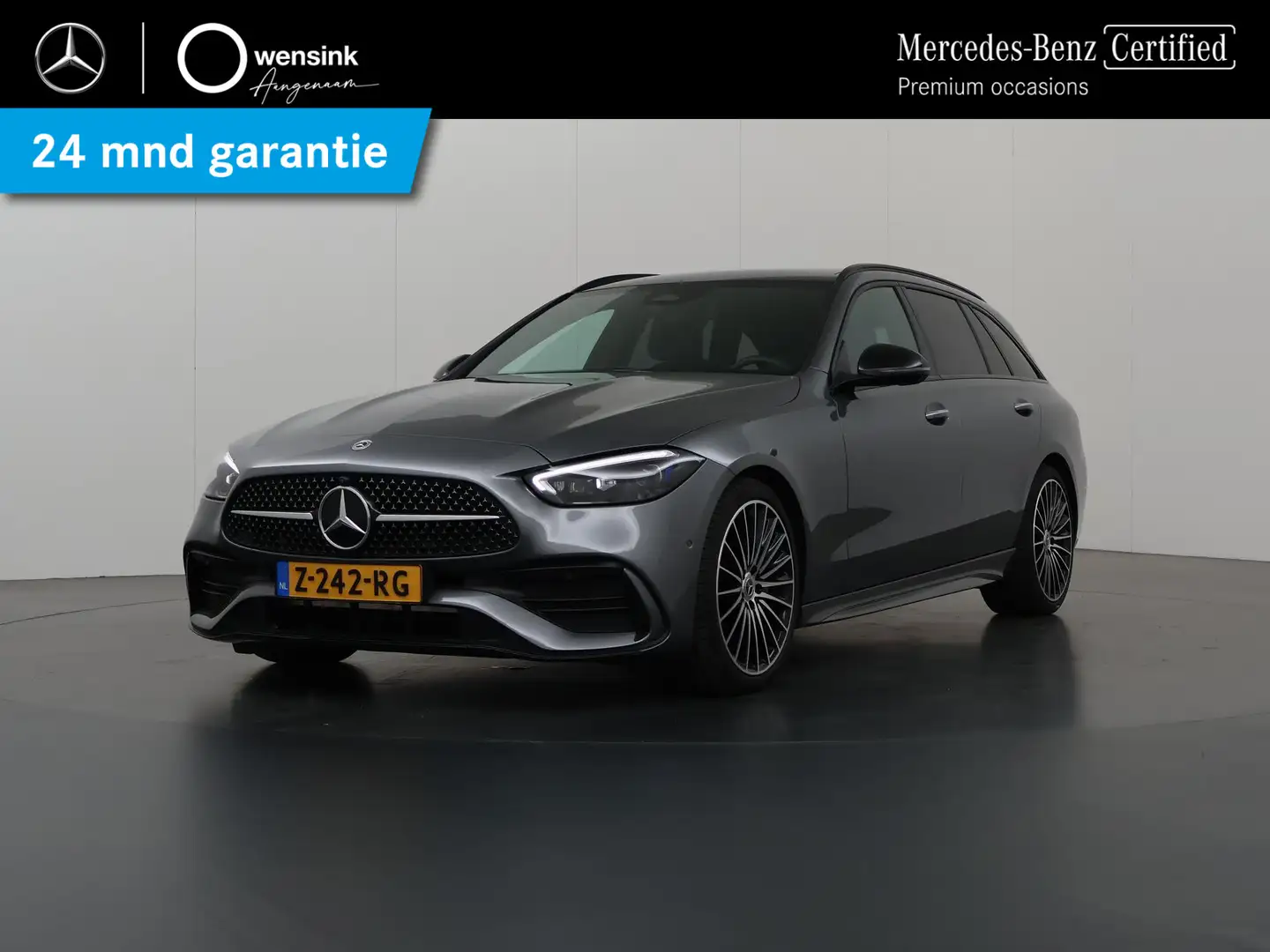 Mercedes-Benz C 180 Estate AMG NIGHT Premium | Panoramadak | 360 camer Grijs - 1