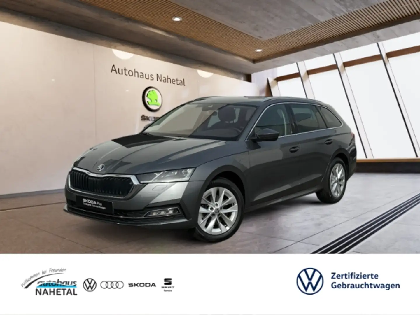 Skoda Octavia Combi 2.0 TDI Style 4x4 DSG LED 17' NAVI COLUMBUS Grau - 1