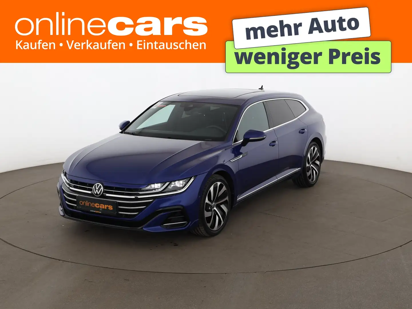Volkswagen Arteon SB 2.0 TDI  R-Line Aut LED SKY AHK RADAR Blau - 1