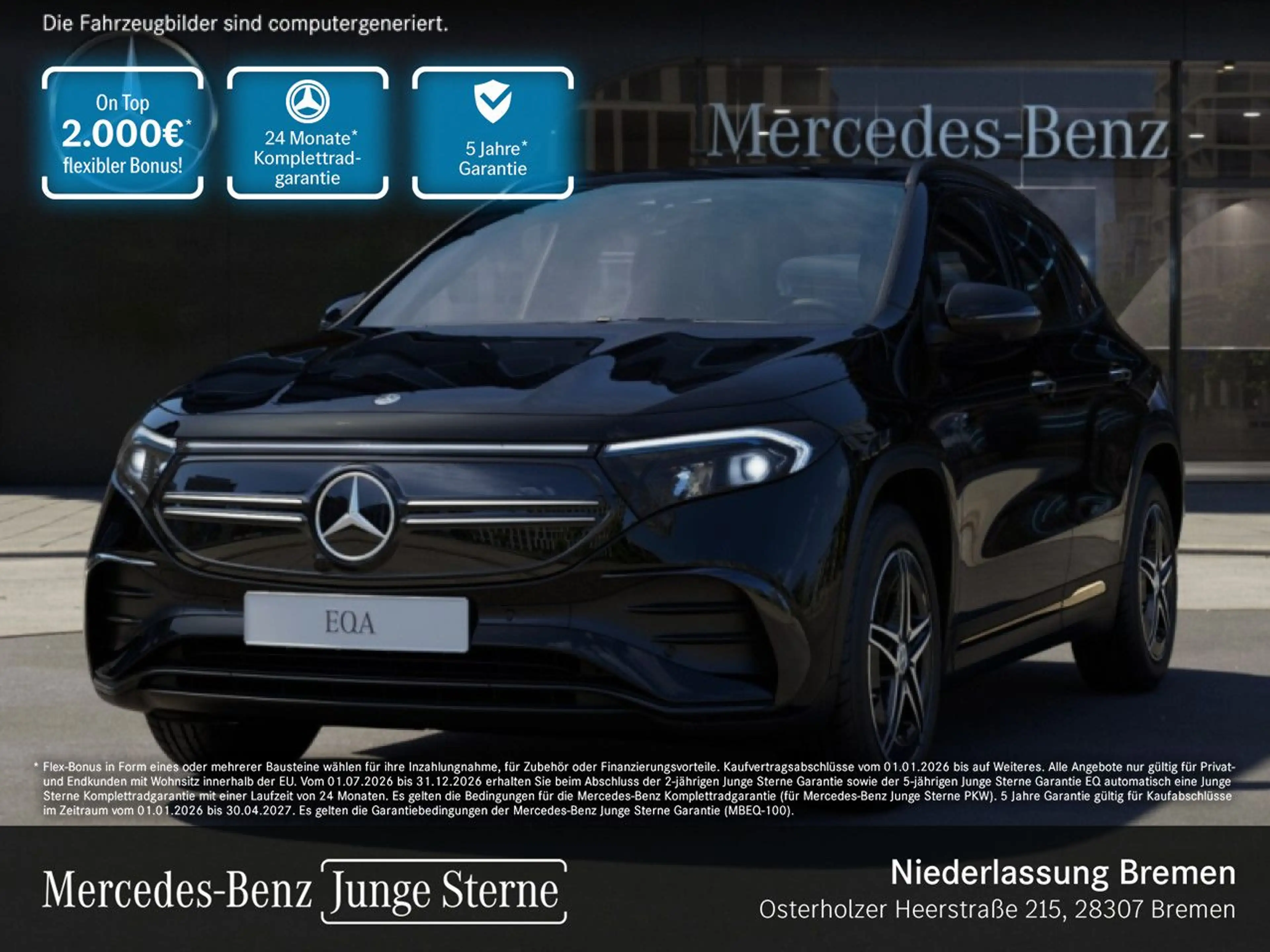Mercedes-Benz EQA 250 AMG+NIGHT+PLUS-PAKET+AHK+360+MEMORY+SPUR