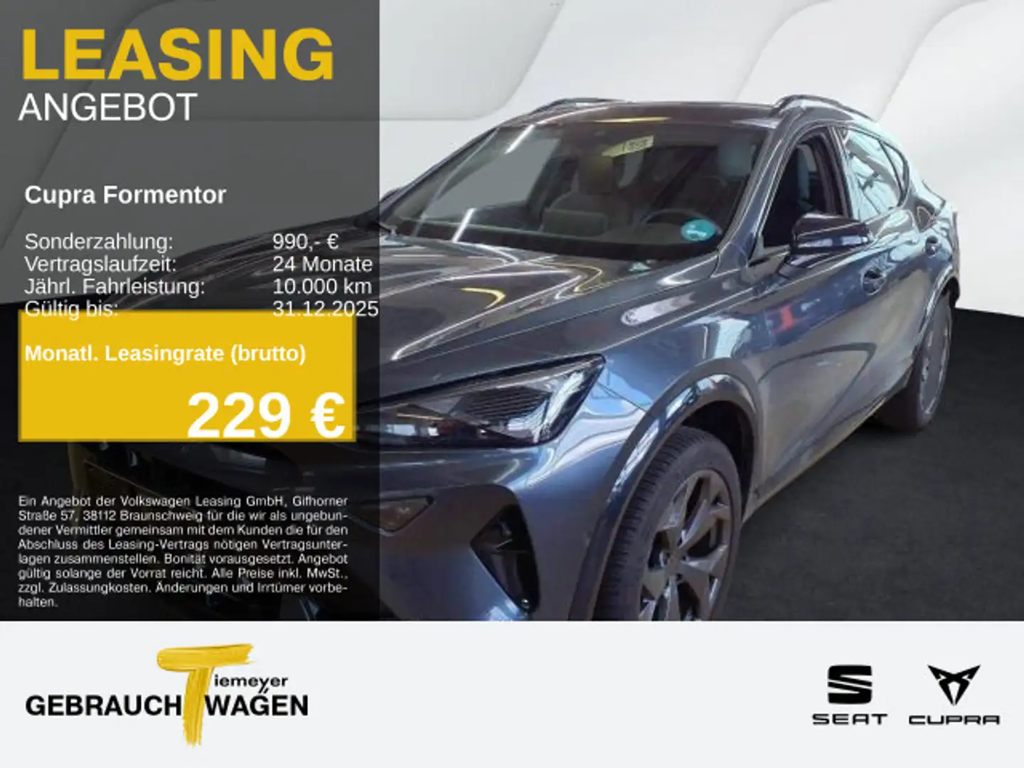 CUPRA Formentor 2.0 TDI DSG SIDE-ASSIST 360° SUPERSPOR Grau - 1