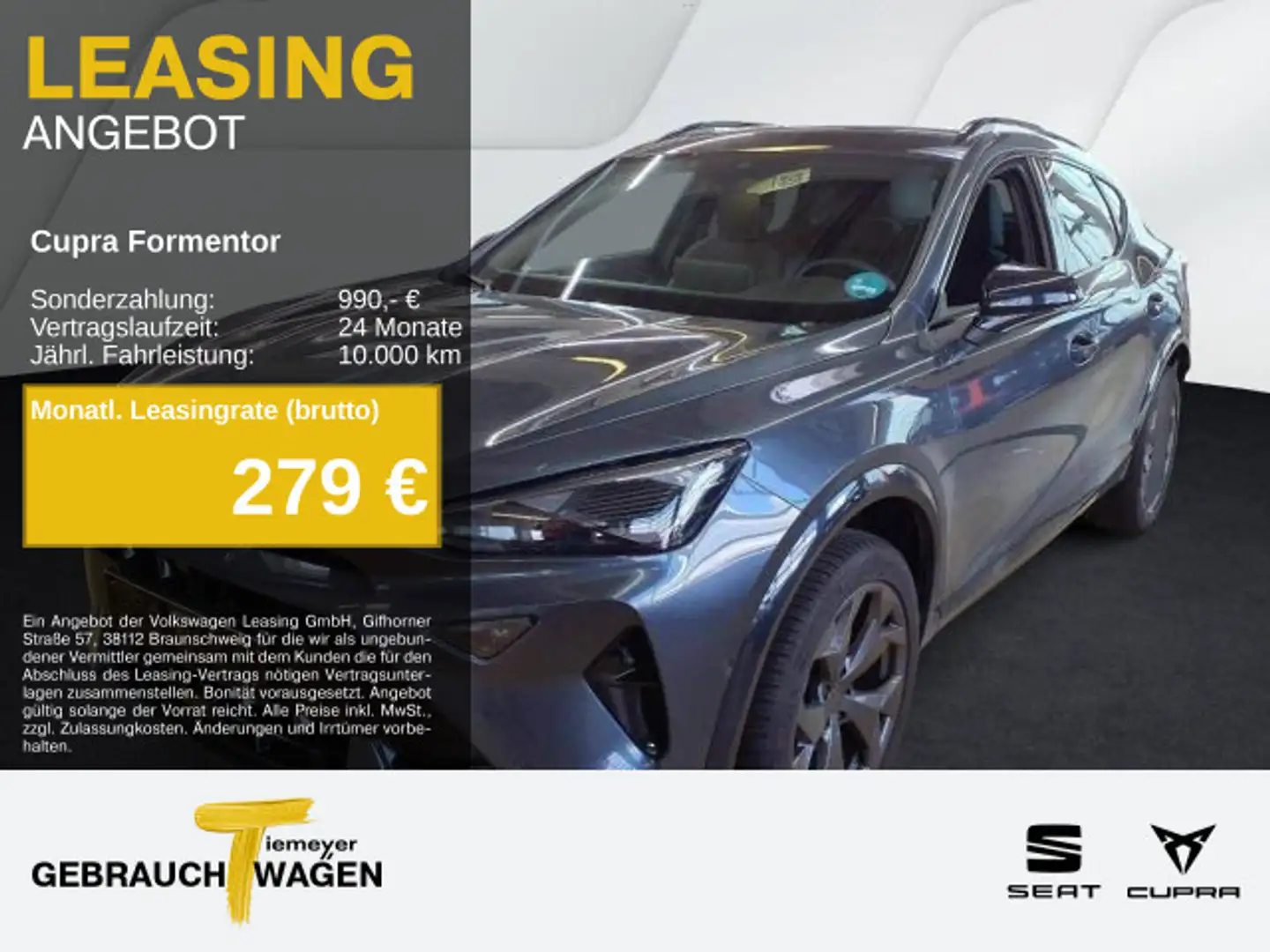 CUPRA Formentor 2.0 TDI DSG SIDE-ASSIST SUPER-S 360 eK Grau - 1