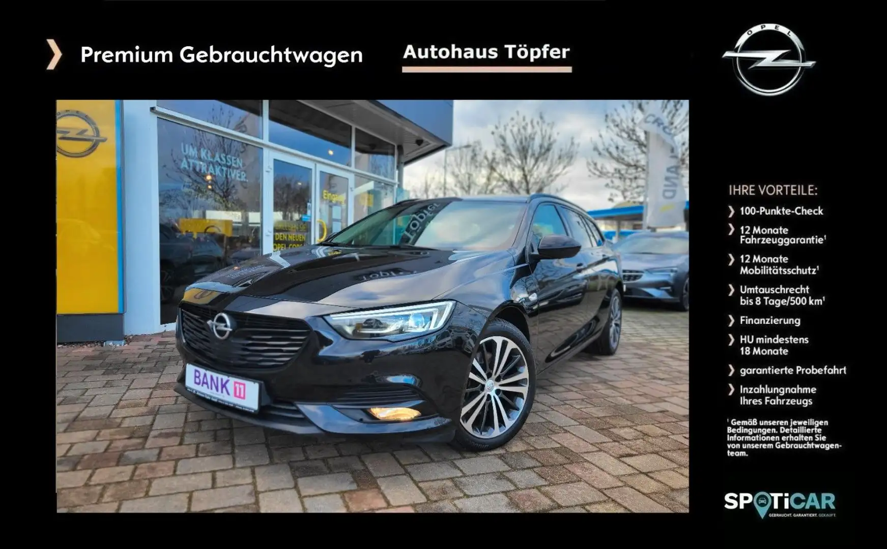 Opel Insignia B ST "Premium Exclusive"1-Hand/Garantie Zwart - 1