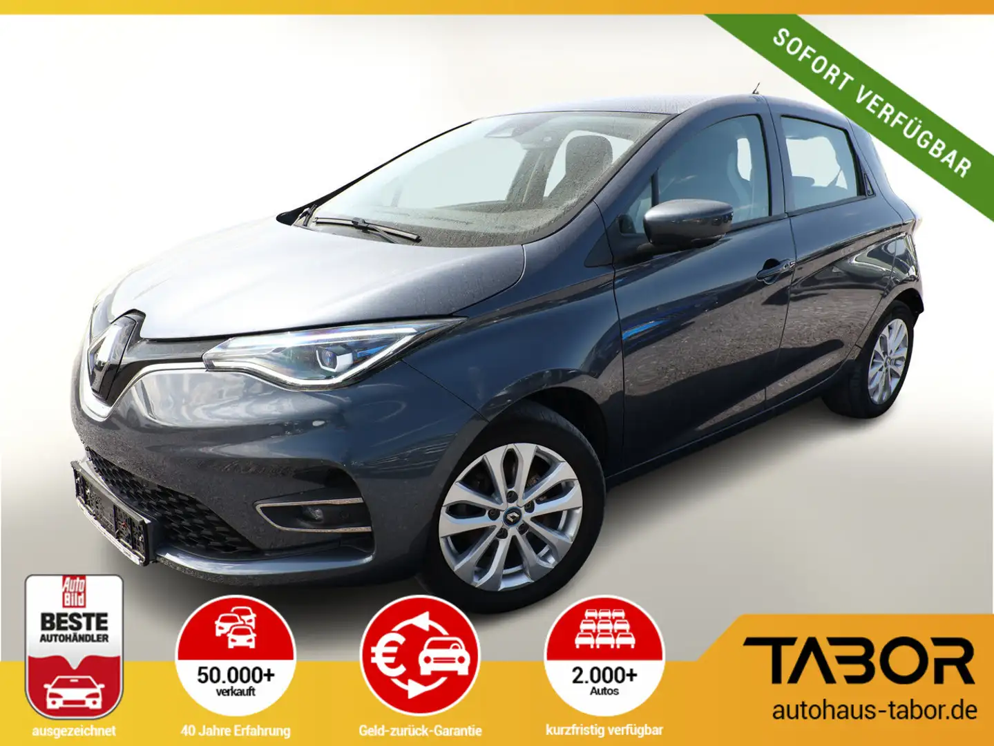 Renault ZOE ZE50 R110 Experience Miet-Bat. LED Nav CCS Grau - 1