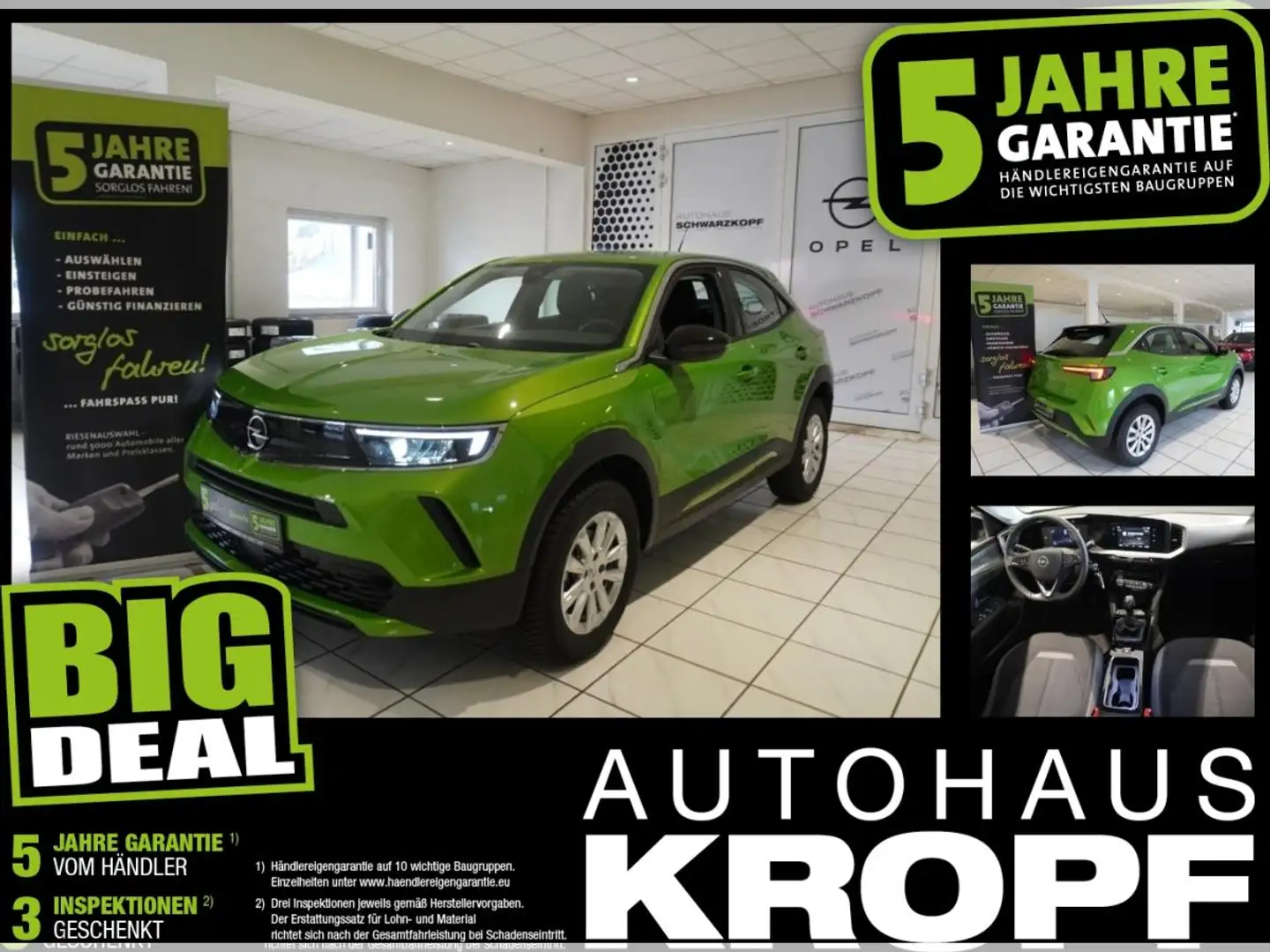 Opel Mokka 1.2T RückfahrK,Parkpilot,Lenkradheizung Grün - 1