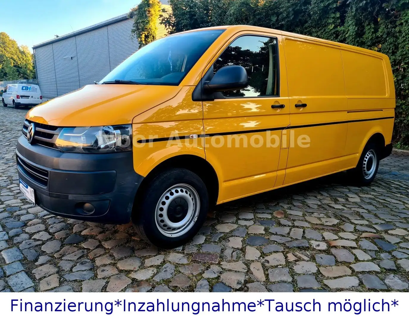 Volkswagen T5 Transporter Lang*AHK*Klima*2xSchiebetür*1.H* Sárga - 1