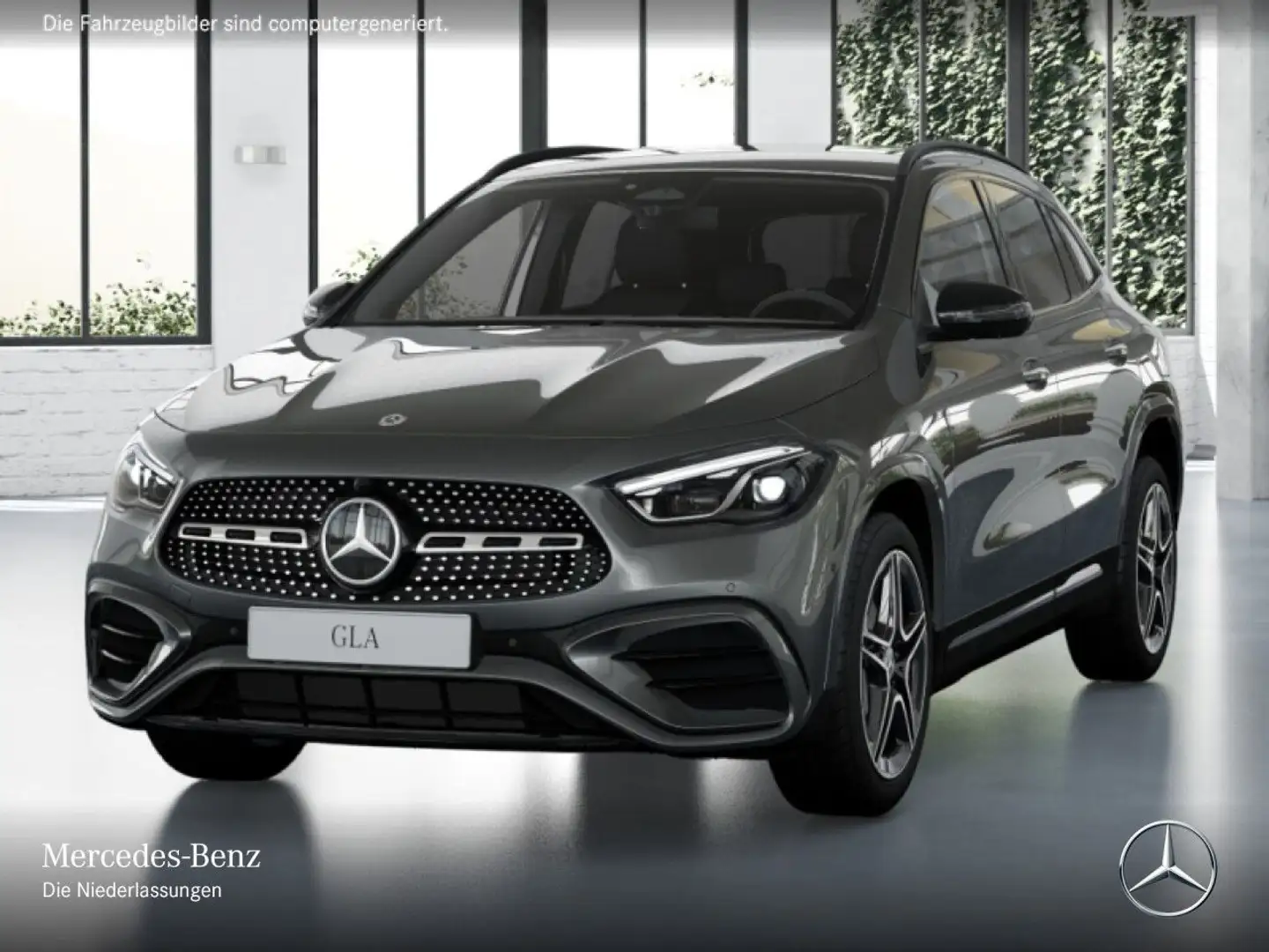 Mercedes-Benz GLA 220 4M AMG+NIGHT+360°+AHK+MULTIBEAM+19"+TOTW Gris - 2