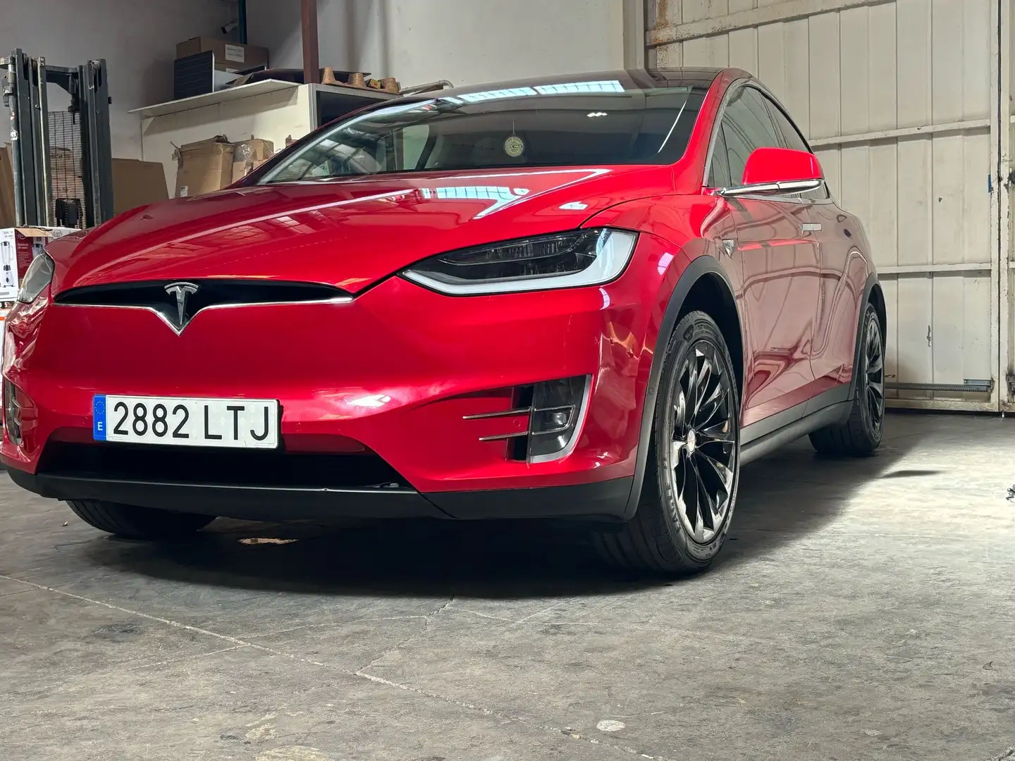 Tesla Model X Long Range AWD Rojo - 1