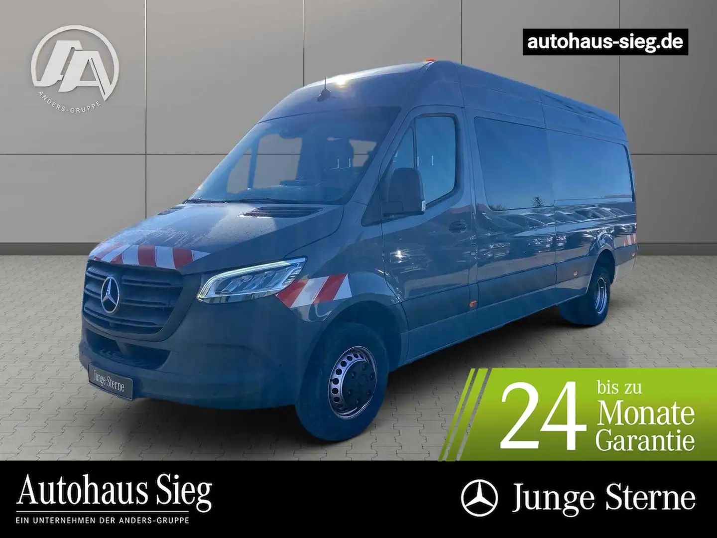 Mercedes-Benz Sprinter 519 Mixto L3H2 Klima*Standhzg*AHK 3,5t Grau - 1