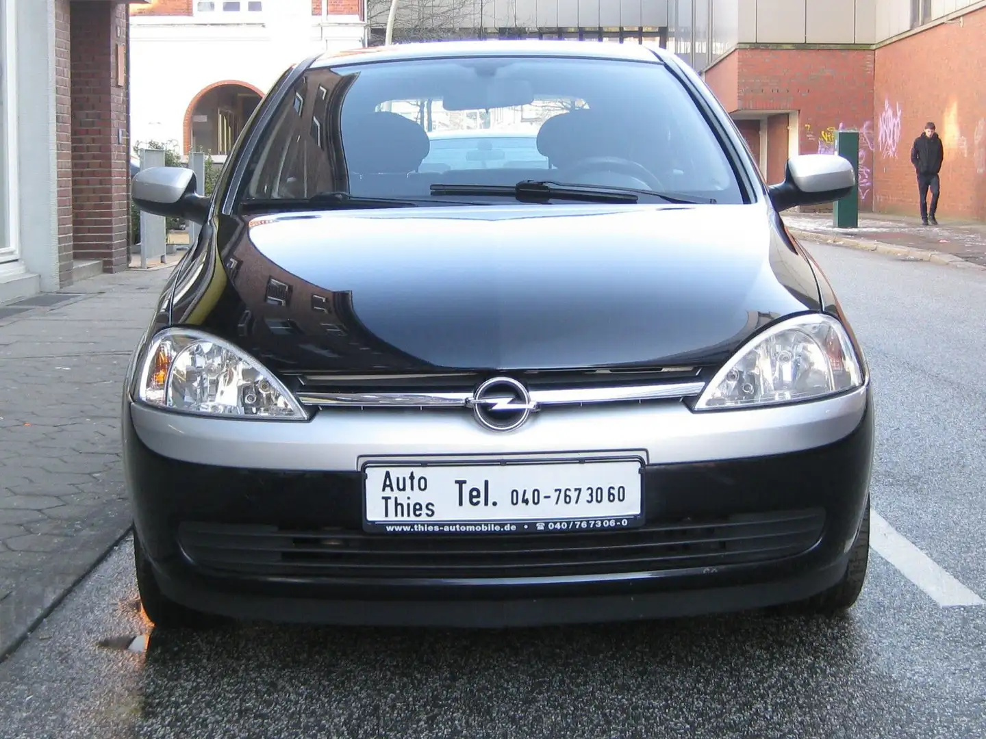 Opel Corsa C Black & Silver 1. Hd. NR Klima CD ZV ALU Negro - 2