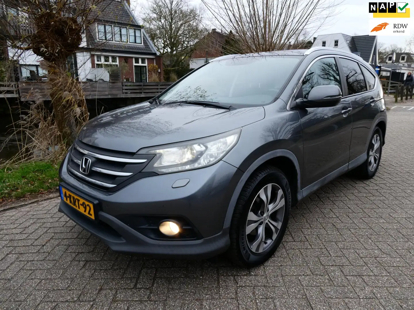Honda CR-V 2.0 Exe Automaat LPG-G3 4WD 155pk Clima Leder Pano Grijs - 1