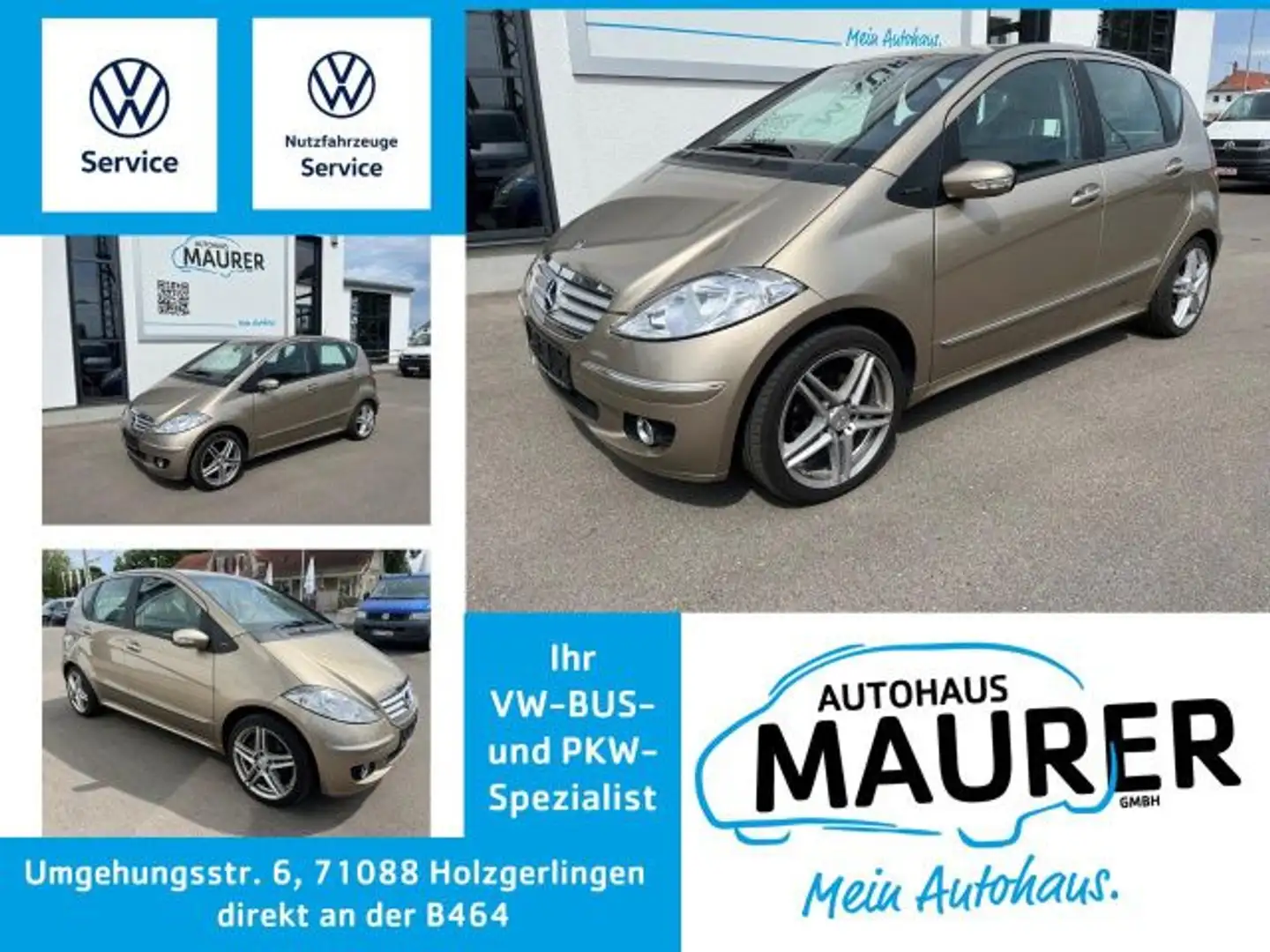 Mercedes-Benz A 170 Elegance Automatik Klima Alu Radio CD Złoty - 1