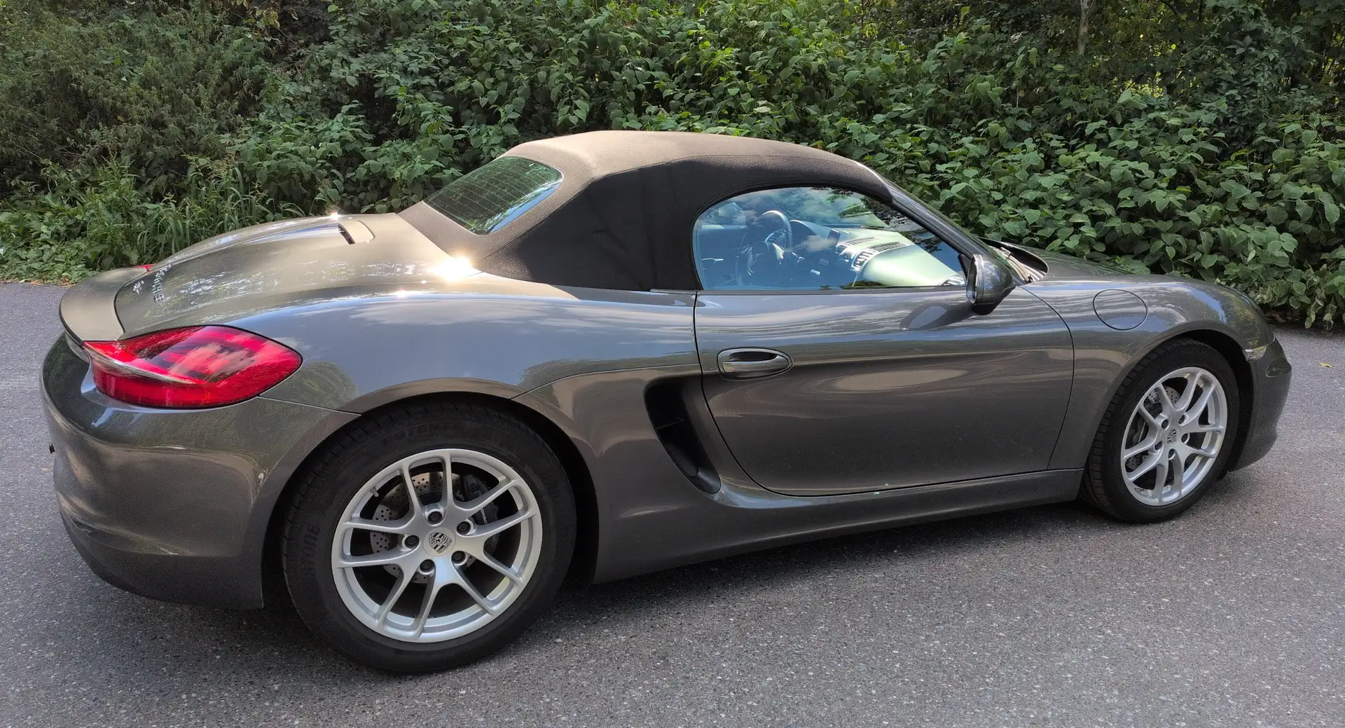 Porsche Boxster 981 / Scheckheft / Teilleder / Garagenfahrzeug Grau - 2