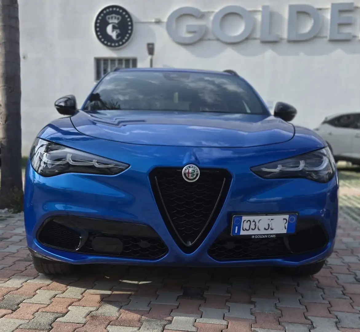 Alfa Romeo Stelvio 2.2 t Veloce Q4 210CV auto Pelle Uff Italy Led USB Bleu - 2