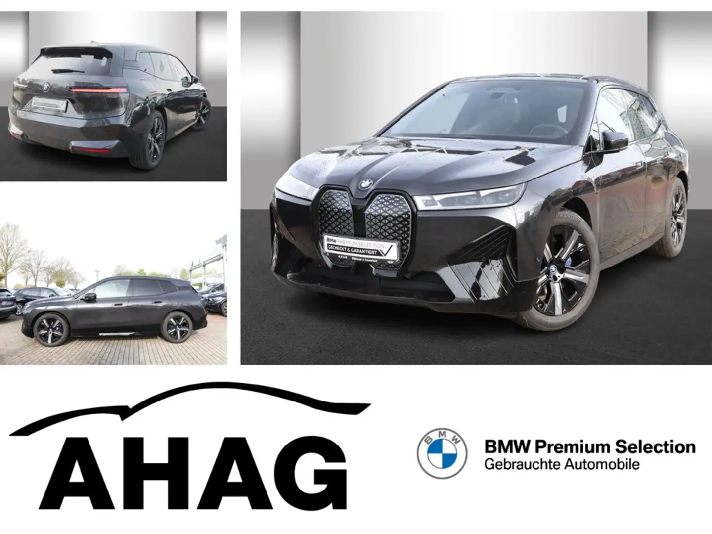 BMW iX xDrive40 Sportpaket Klimaaut. AHK Soft-Close Grau - 1