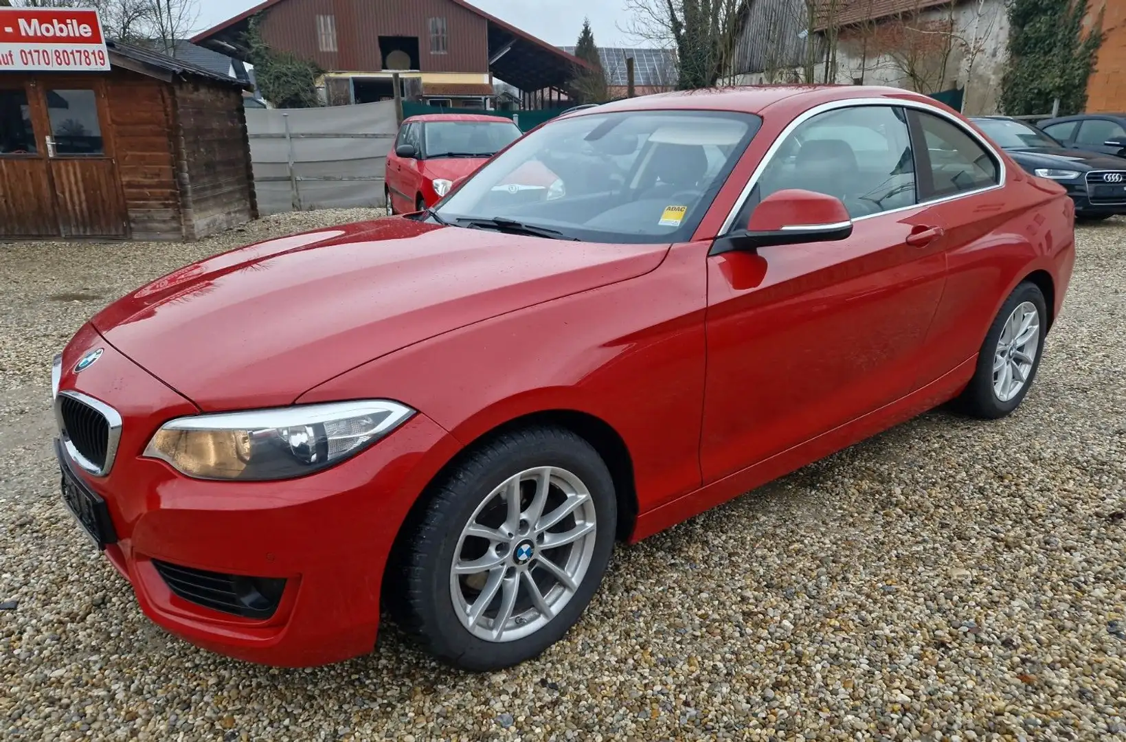 BMW 218 d Coupe Automatic Scheckheft Rot - 1