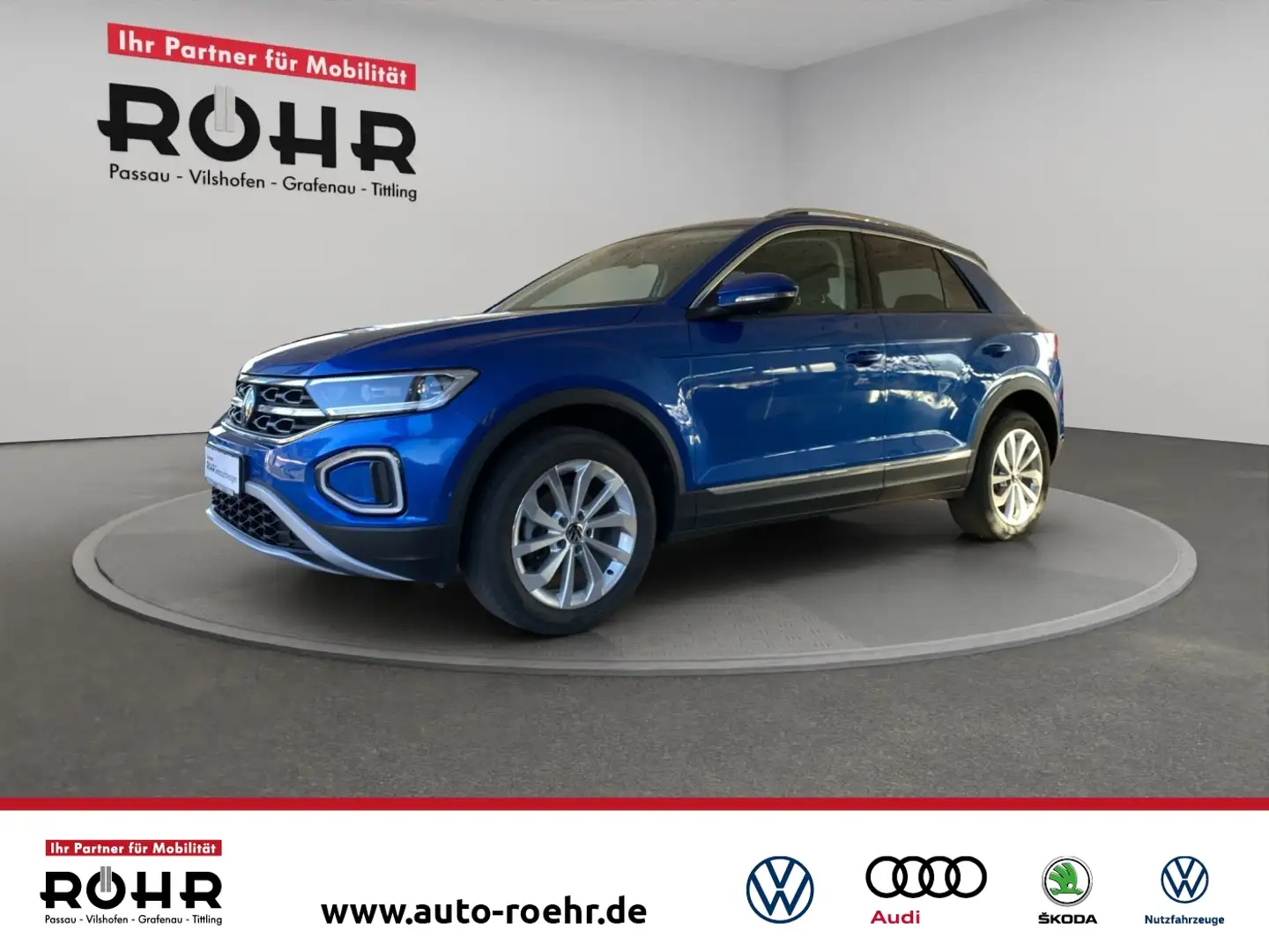 Volkswagen T-Roc Style (DAB.PDC.SHZ.ACC) 1.5 TSI DSG Blau - 1