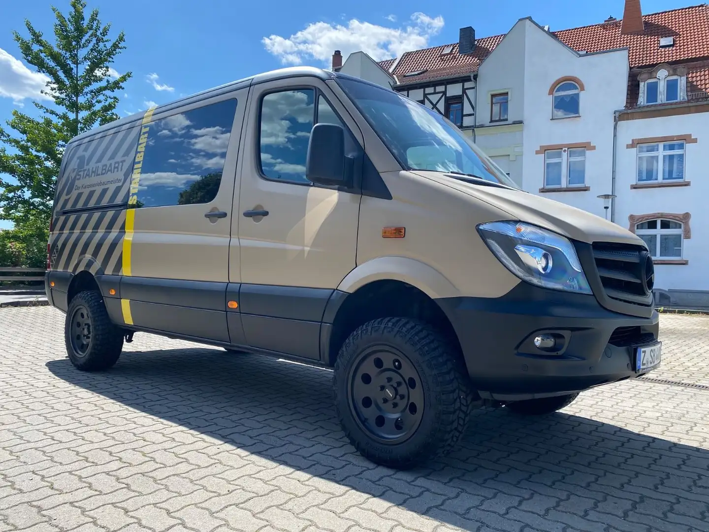 Mercedes-Benz Sprinter 319 4X4 Untersetzung / AHZV 3,5t/Bi-Xen Blau - 2