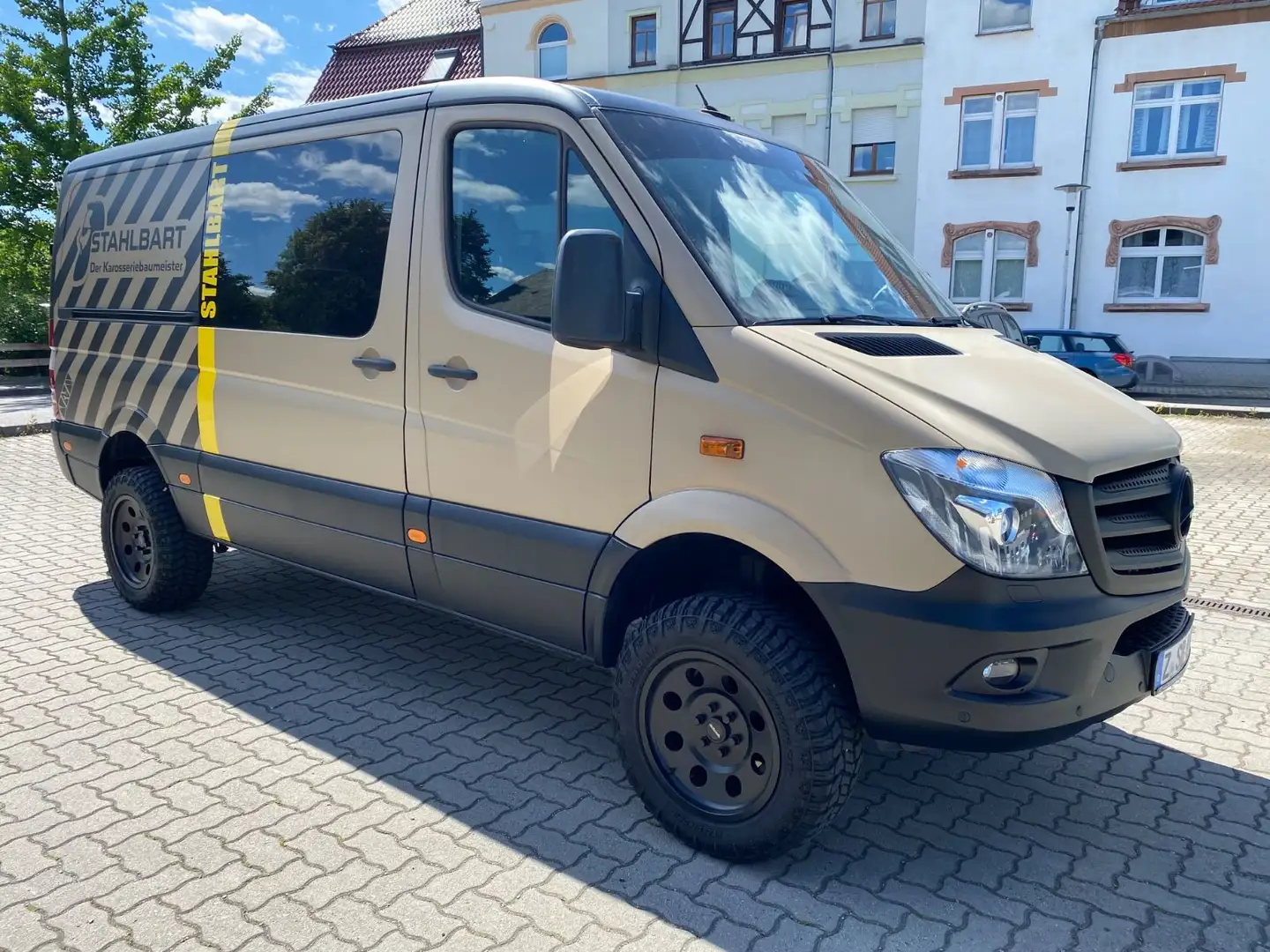 Mercedes-Benz Sprinter 319 4X4 Untersetzung / AHZV 3,5t/Bi-Xen Blau - 1