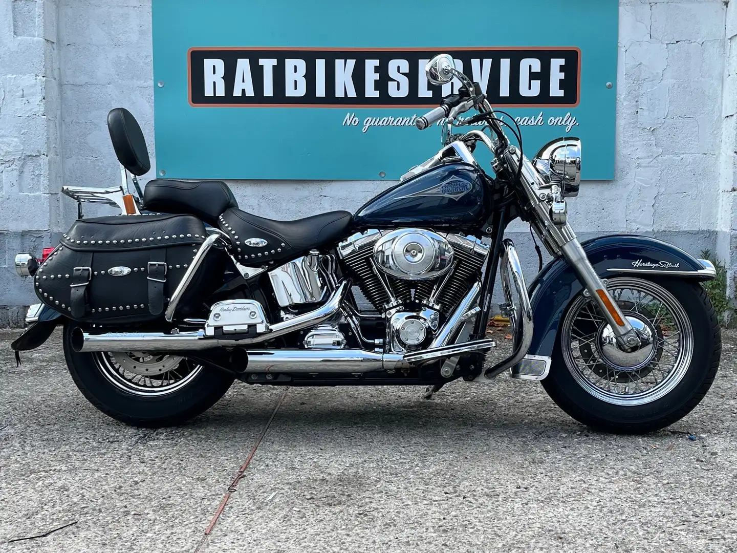 Harley-Davidson Heritage Softail 1450 Carburatore Europea 15240km!!!!! Bleu - 1