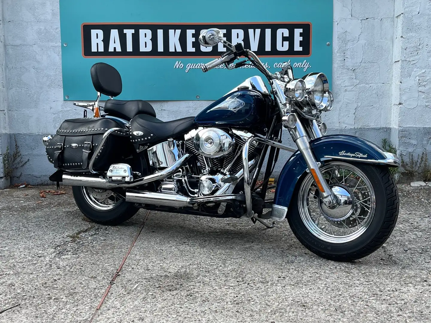 Harley-Davidson Heritage Softail 1450 Carburatore Europea 15240km!!!!! Bleu - 2