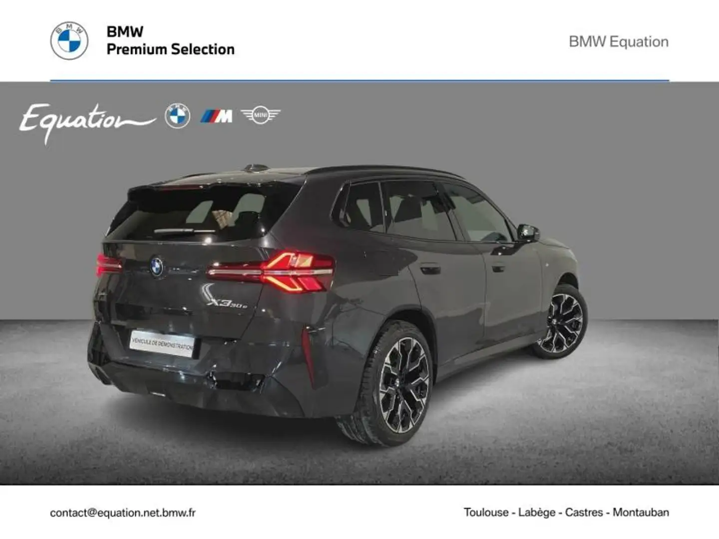 BMW X3 xDrive30e 299ch Gris - 2