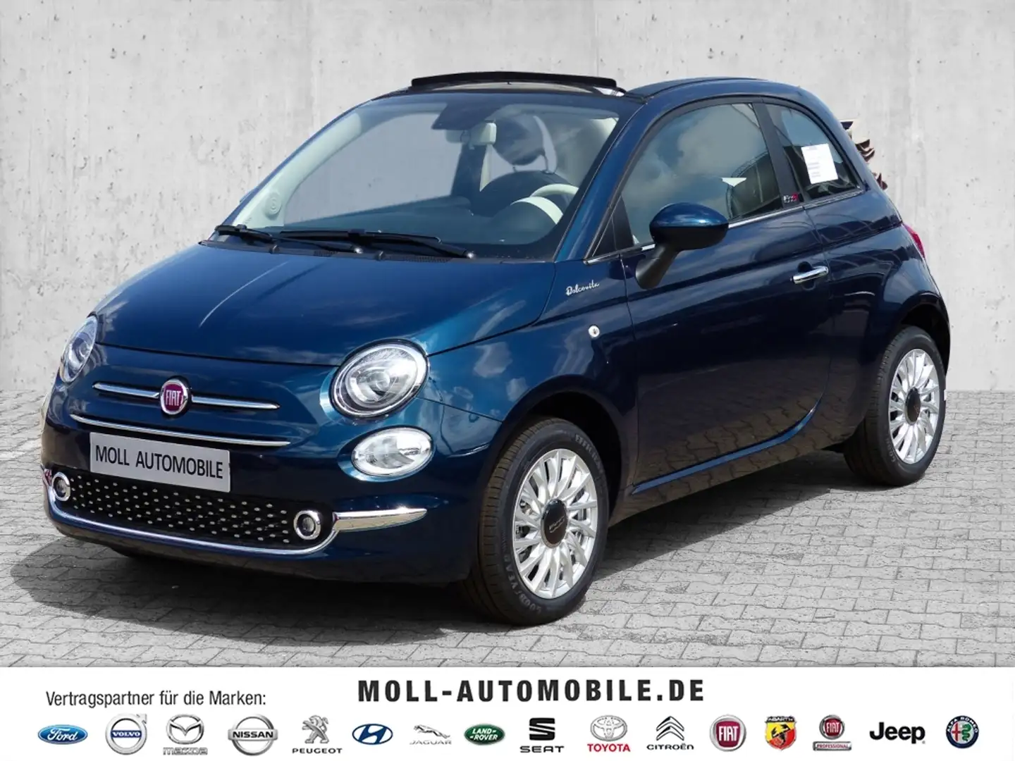 Fiat 500C Dolcevita 1.0 Mild Hybrid EU6d Navi Apple CarPlay Blu/Azzurro - 1