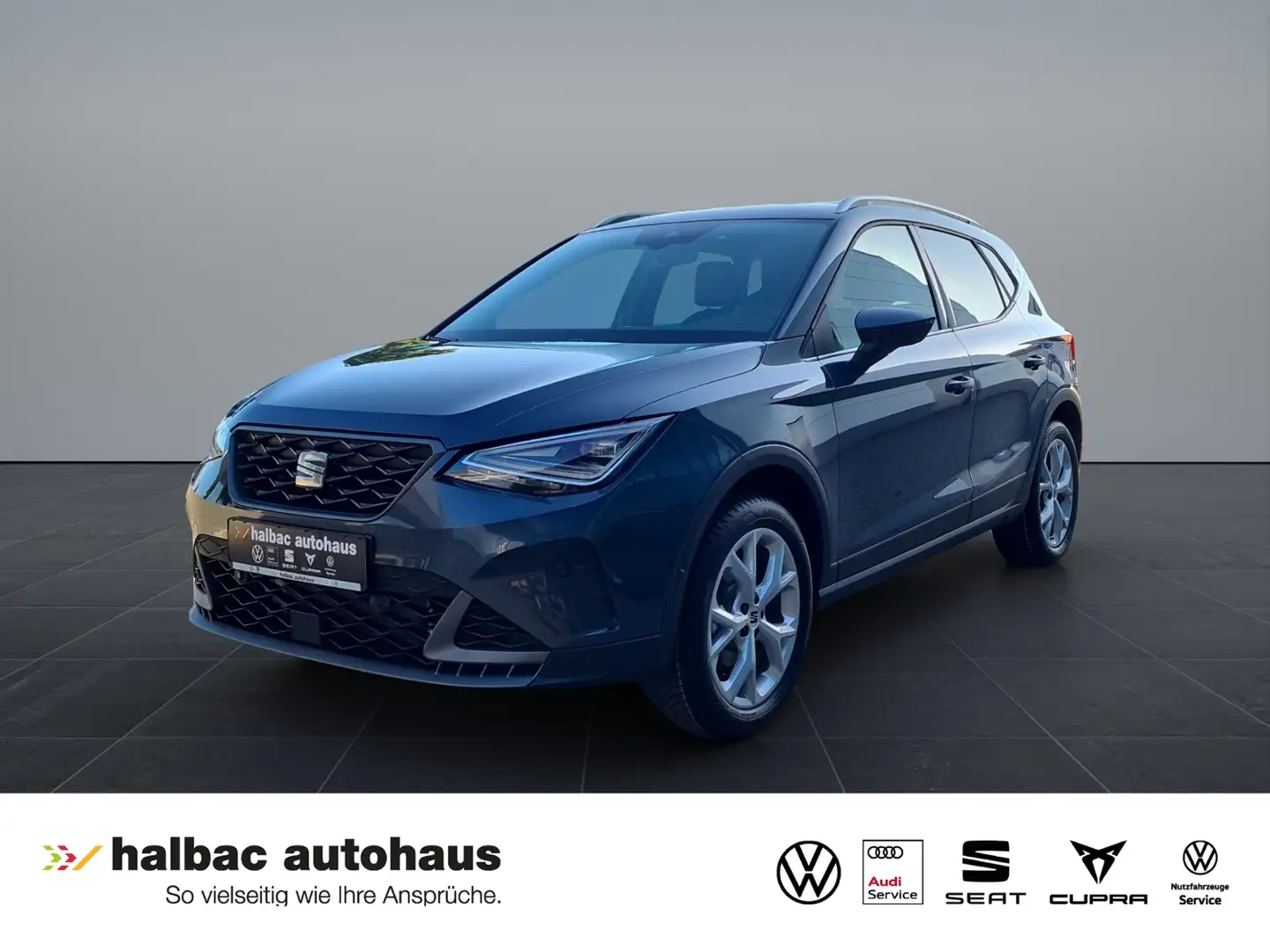 SEAT Arona 1.5 TSI DSG FR+NAVI+VOLLLED+SHZ+PDC+RUNDUMSICHT Gri - 1