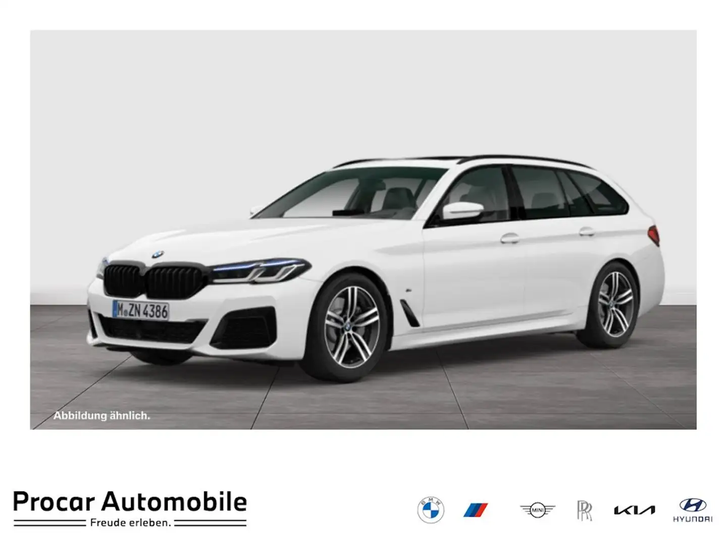 BMW 530 d xDrive A M Sport HUD PANO ACC AHK RFK NAVI Weiß - 1