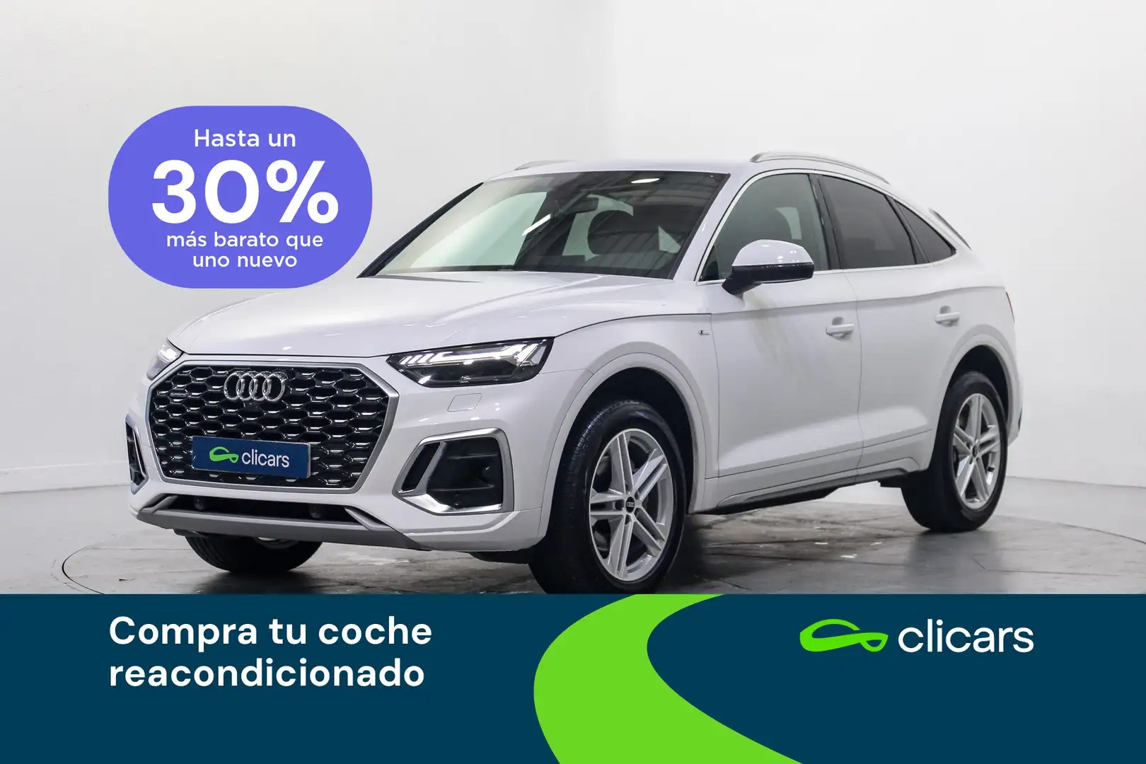 Audi Q5 Sportback 40 TDI quattro-ultra S line S tronic 150 Blanco - 1
