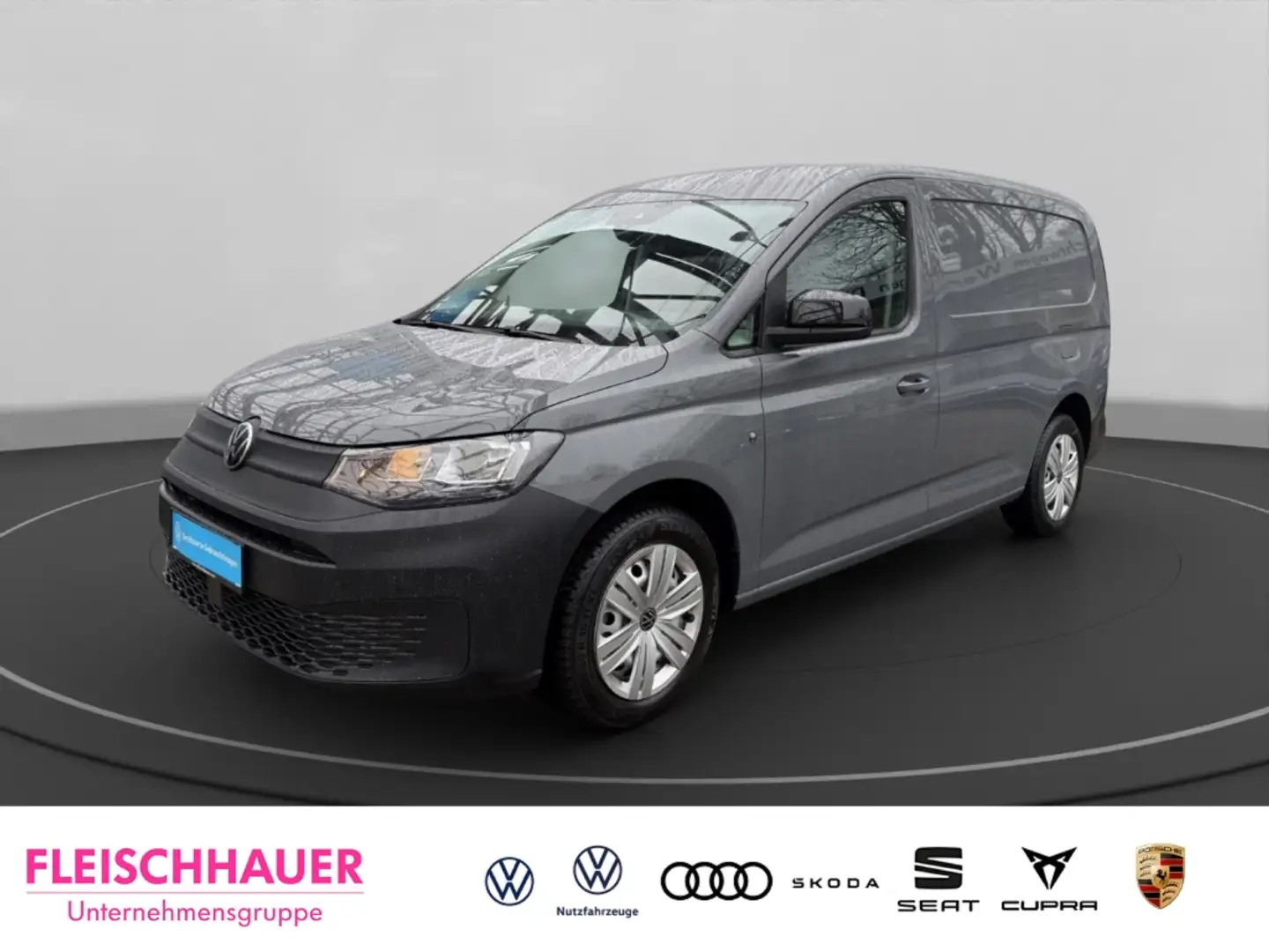 Volkswagen Caddy Cargo 2.0 TDI Navi DAB Ausparkassistent Spurwechse Grau - 1
