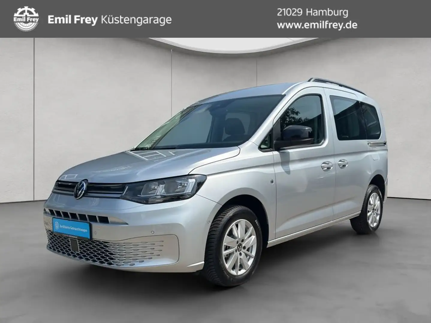 Volkswagen Caddy 1.5 TSI DSG Life, KLIMA ACC PDC RFK Silber - 1