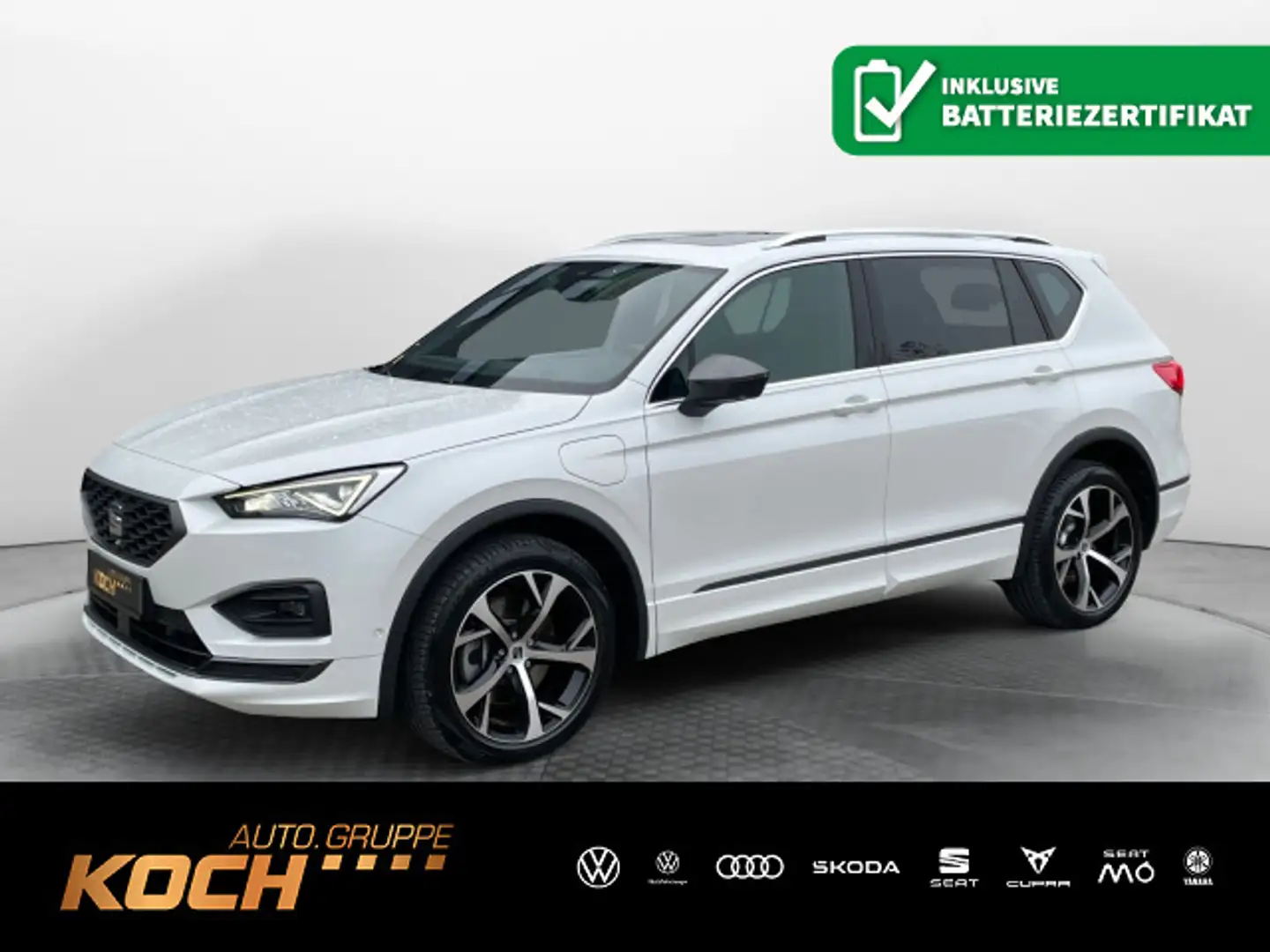 SEAT Tarraco FR e-HYBRID Pano Navi LED Kamera Weiß - 1
