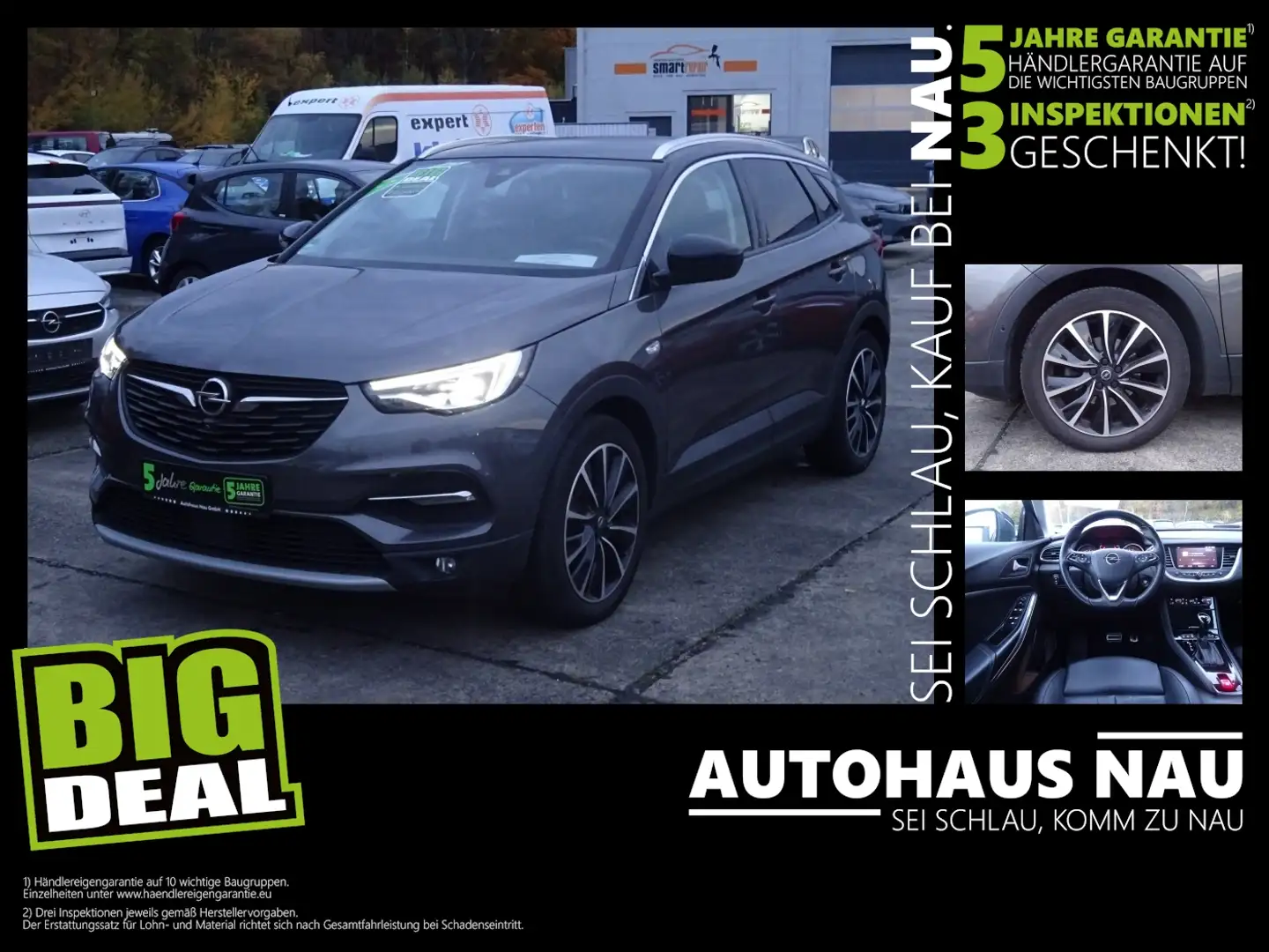 Opel Grandland X Ultimate Automatik! Anhängerkupplung! Grau - 1