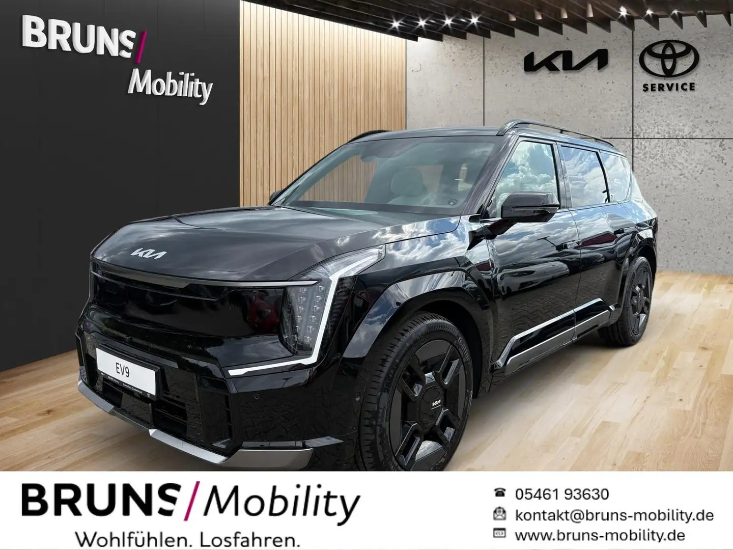 Kia EV9 GT-Line 4WD 7 Sitzer, Glasdach, AHK Noir - 1