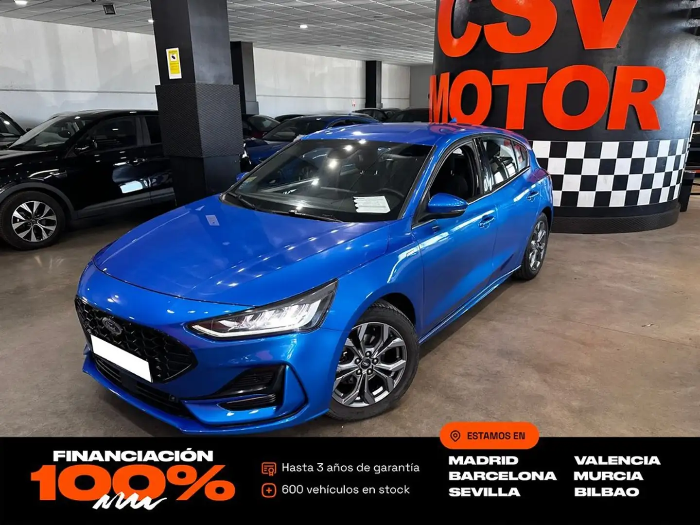Ford Focus 1.0 Ecoboost MHEV 92kW ST-Line Azul - 1
