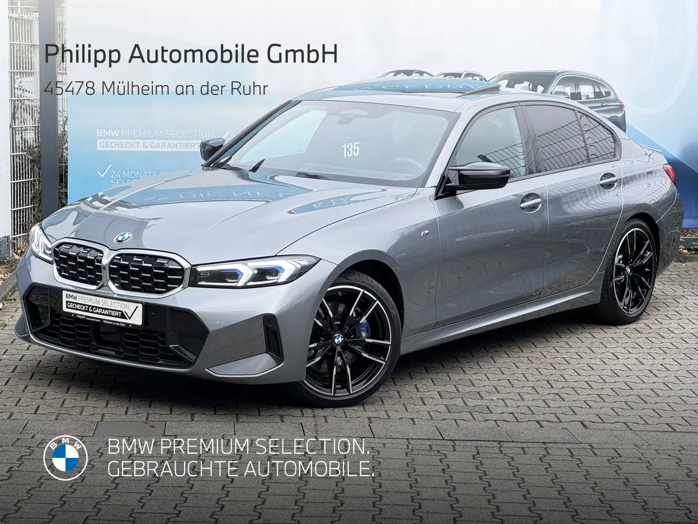BMW 340 M340i xDrive Limo DA-Pro 360° AHK Glasdach h&k Grau - 1