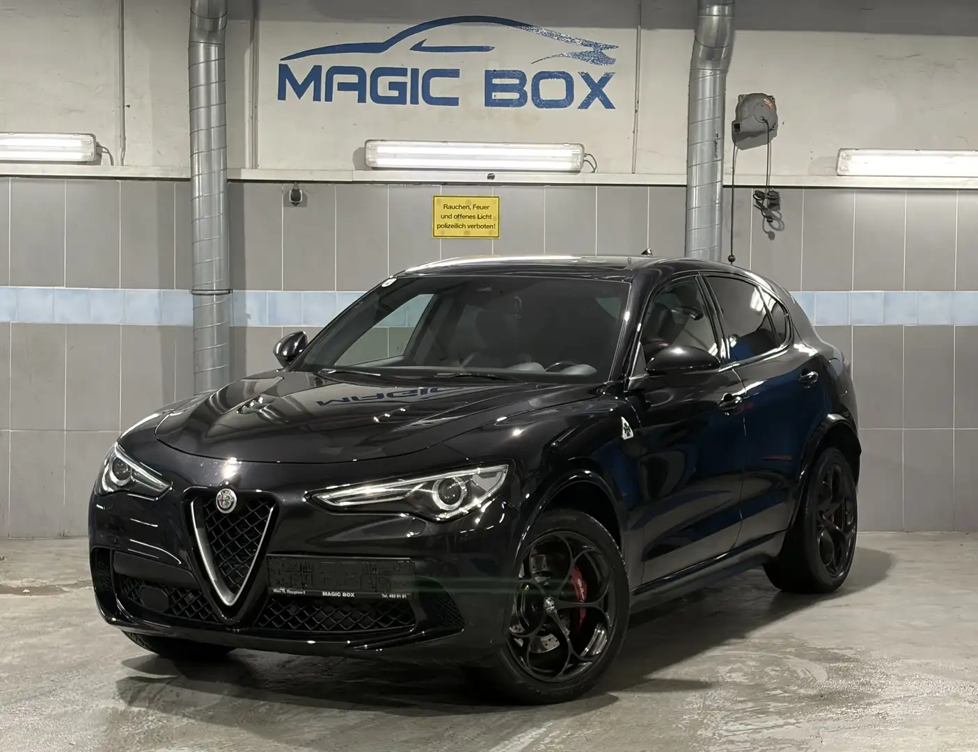 Alfa Romeo Stelvio AKRAPOVIC-Anlage*Keramikversiegelt*Quadrifoglio Q4 Schwarz - 1