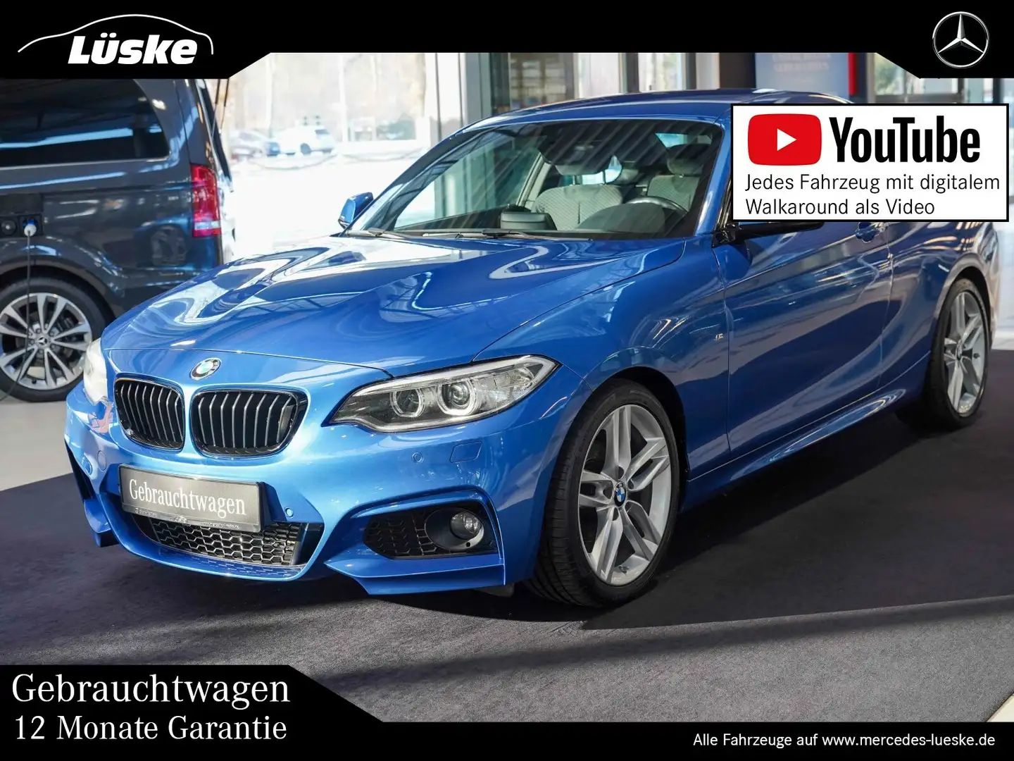 BMW 218 218 d M Sport Coupé Bi-Xenon Navi Sitzheizung Bleu - 1
