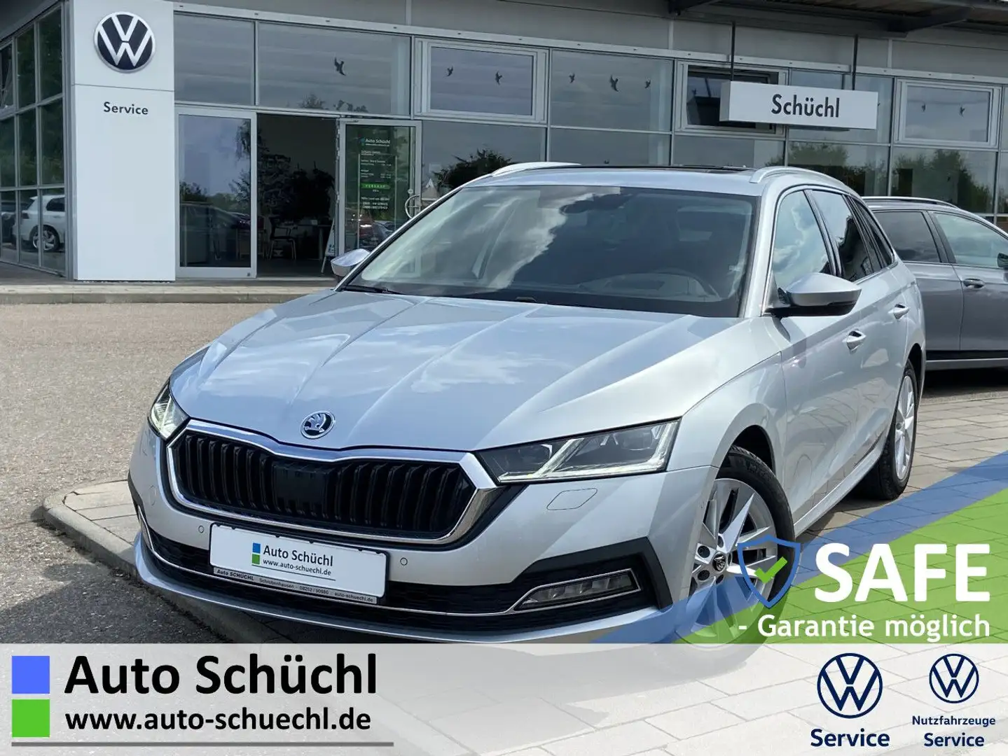 Skoda Octavia Combi 2.0 TDI DSG Style 17"+TEIL-LEDER+N Silber - 1