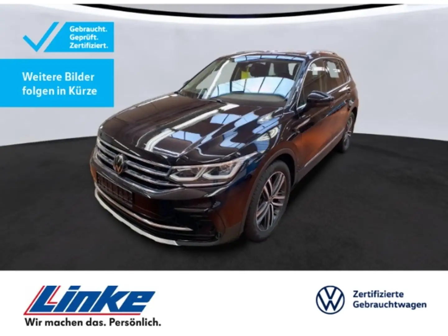 Volkswagen Tiguan 1.5TSI DSG Elegance AHK/Matrix/Kamera/H&K/ACC/Navi Negro - 1