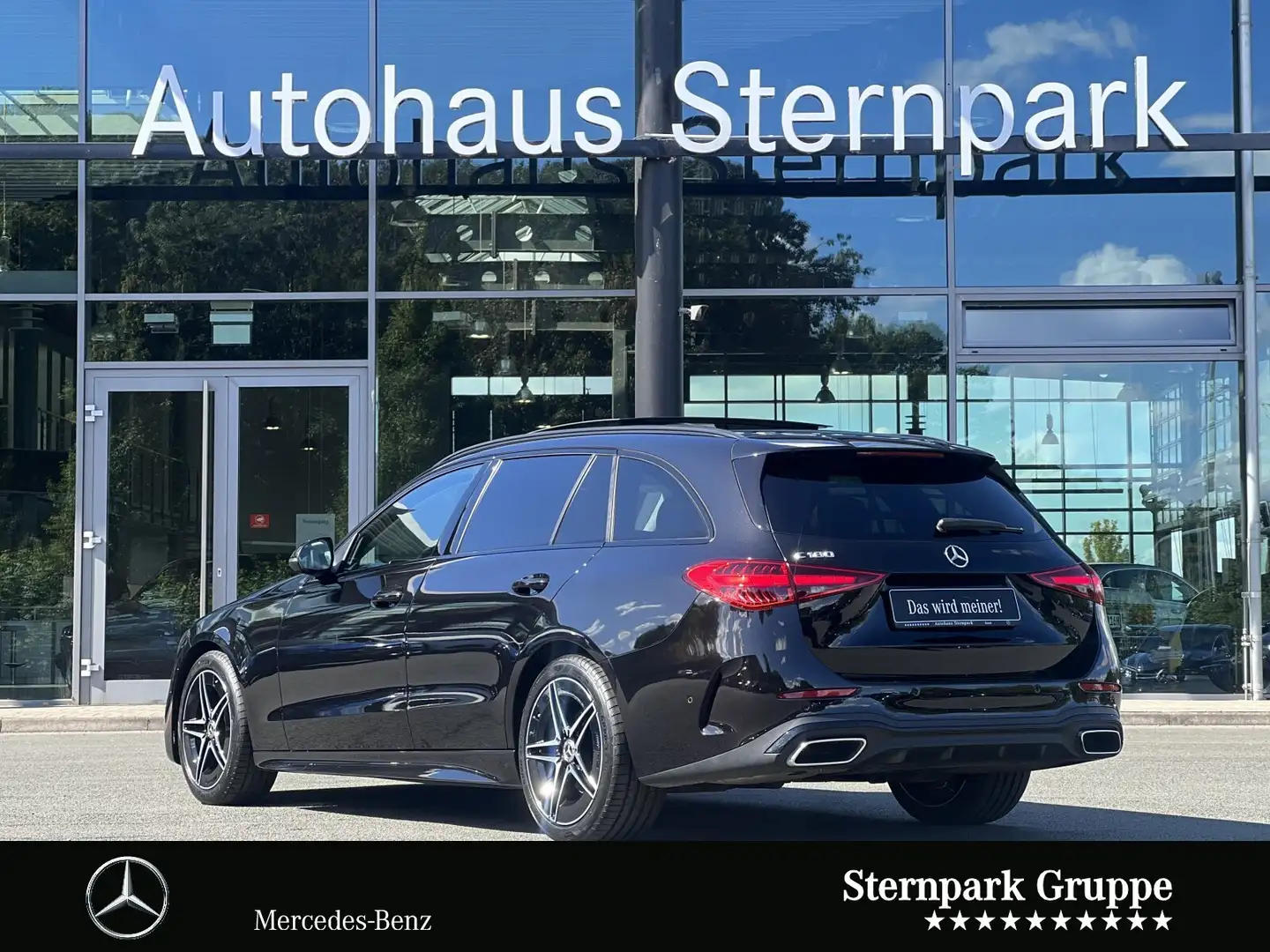 Mercedes-Benz C 180 C 180 T AMG Line Memory/Pano/Keyless/Totw uvm. LED Schwarz - 2